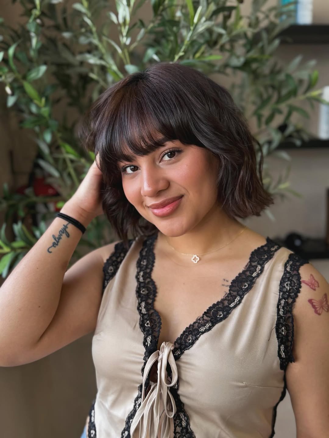 Chic Layered Bob with Soft Bangs