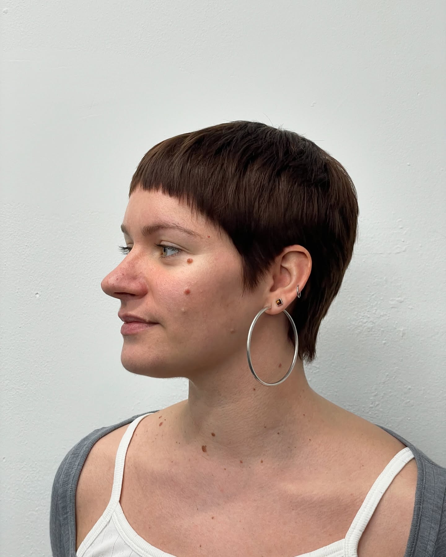 Chic Short Brown Pixie with Textured Layers
