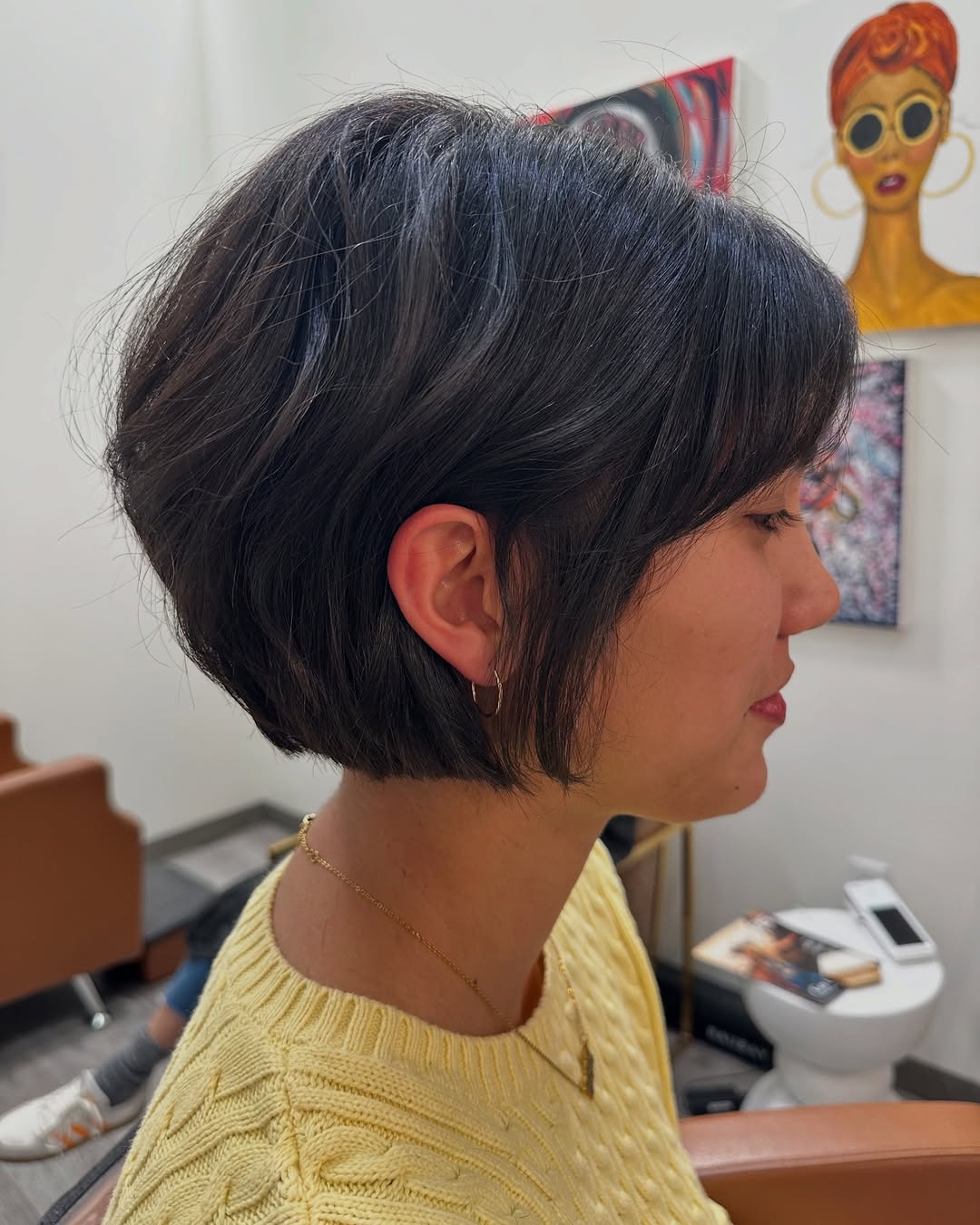 Chic Textured Bob with Subtle Layers