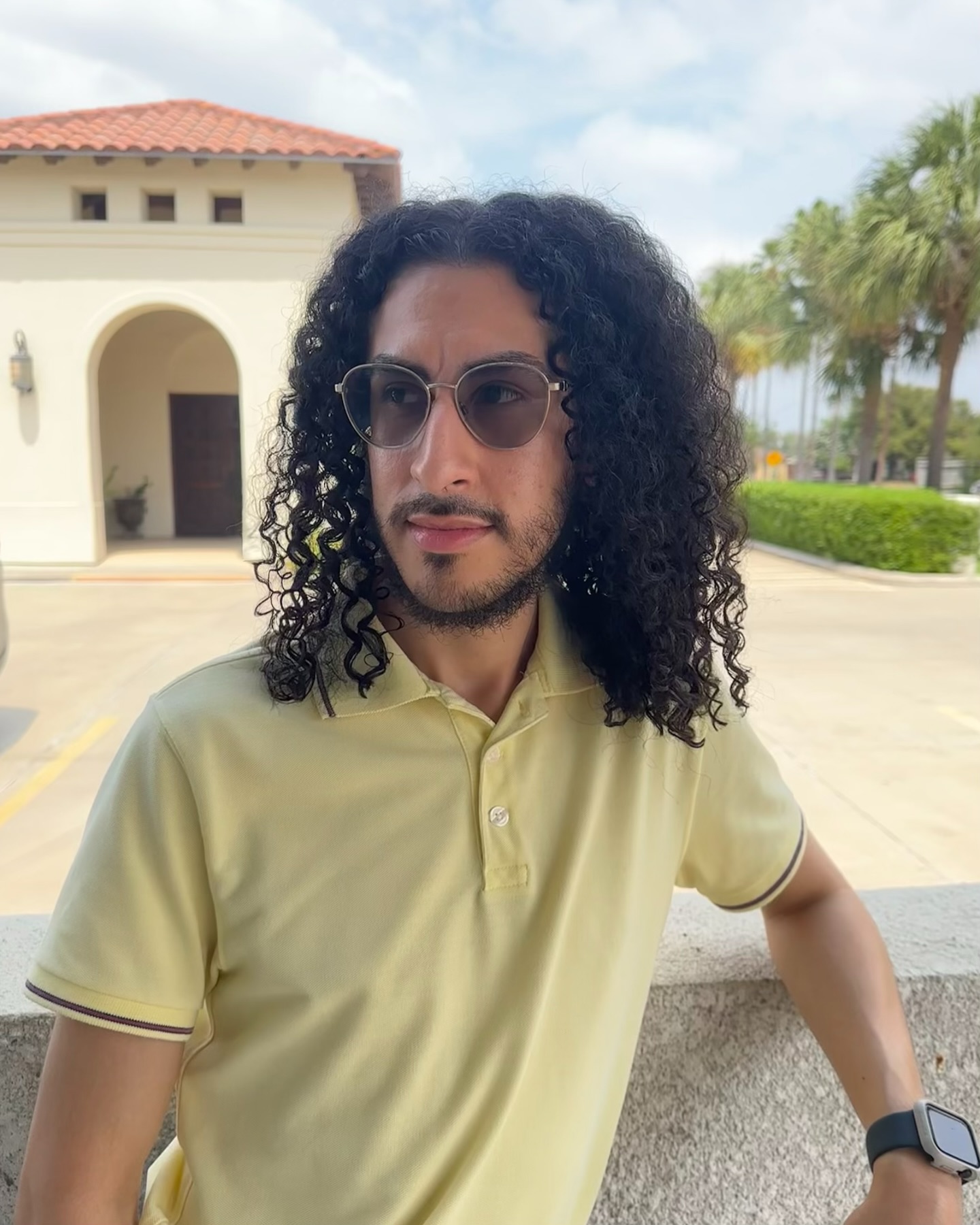 Lush Shoulder-Length Curly Locks for Men
