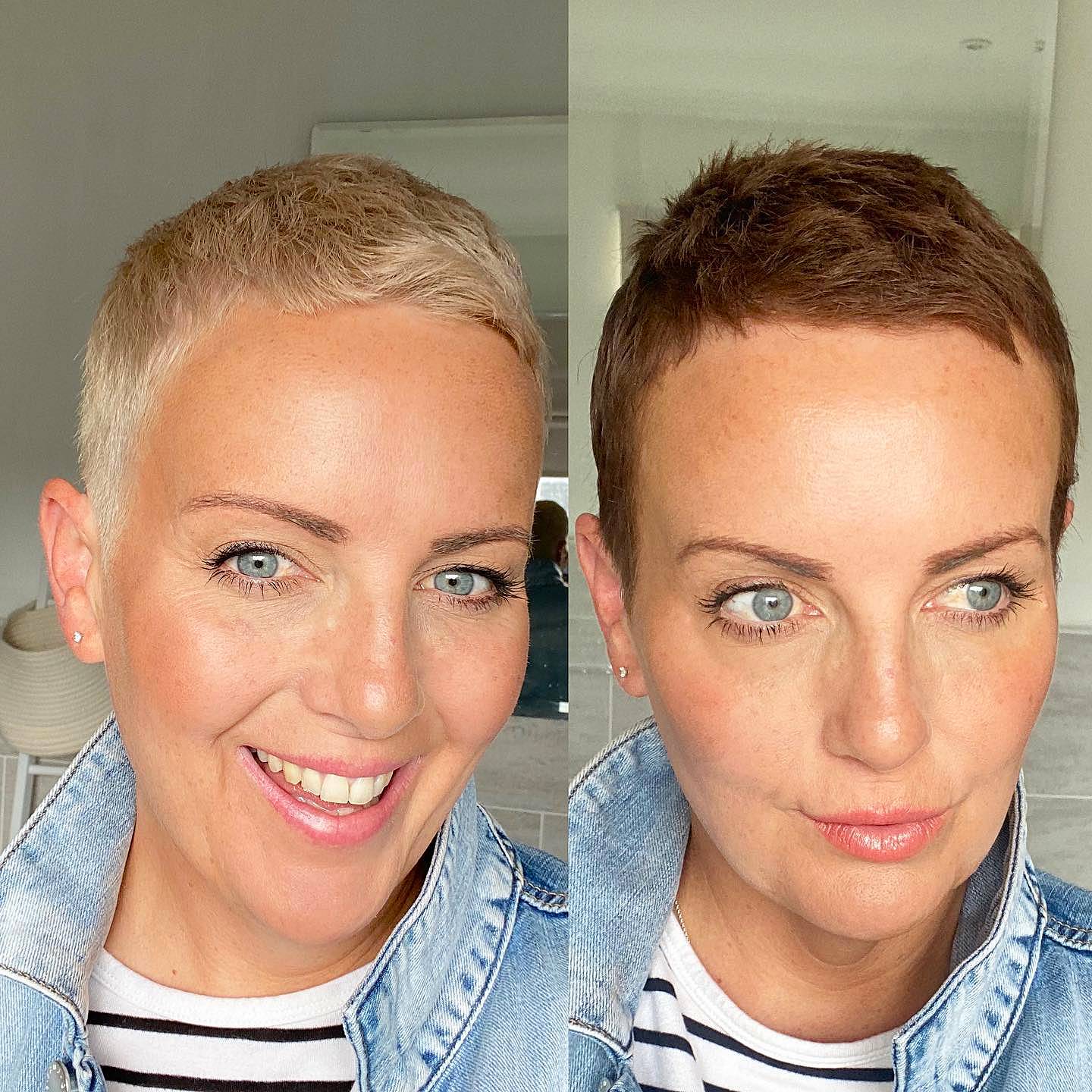 Trendy Textured Brown Pixie Cut with Soft Layers