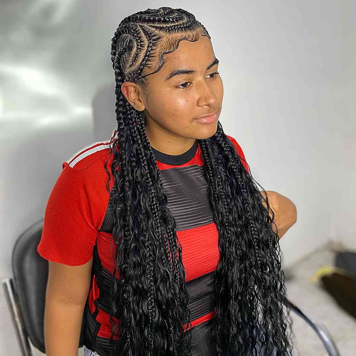 Stylish Wavy Braids for Black Women