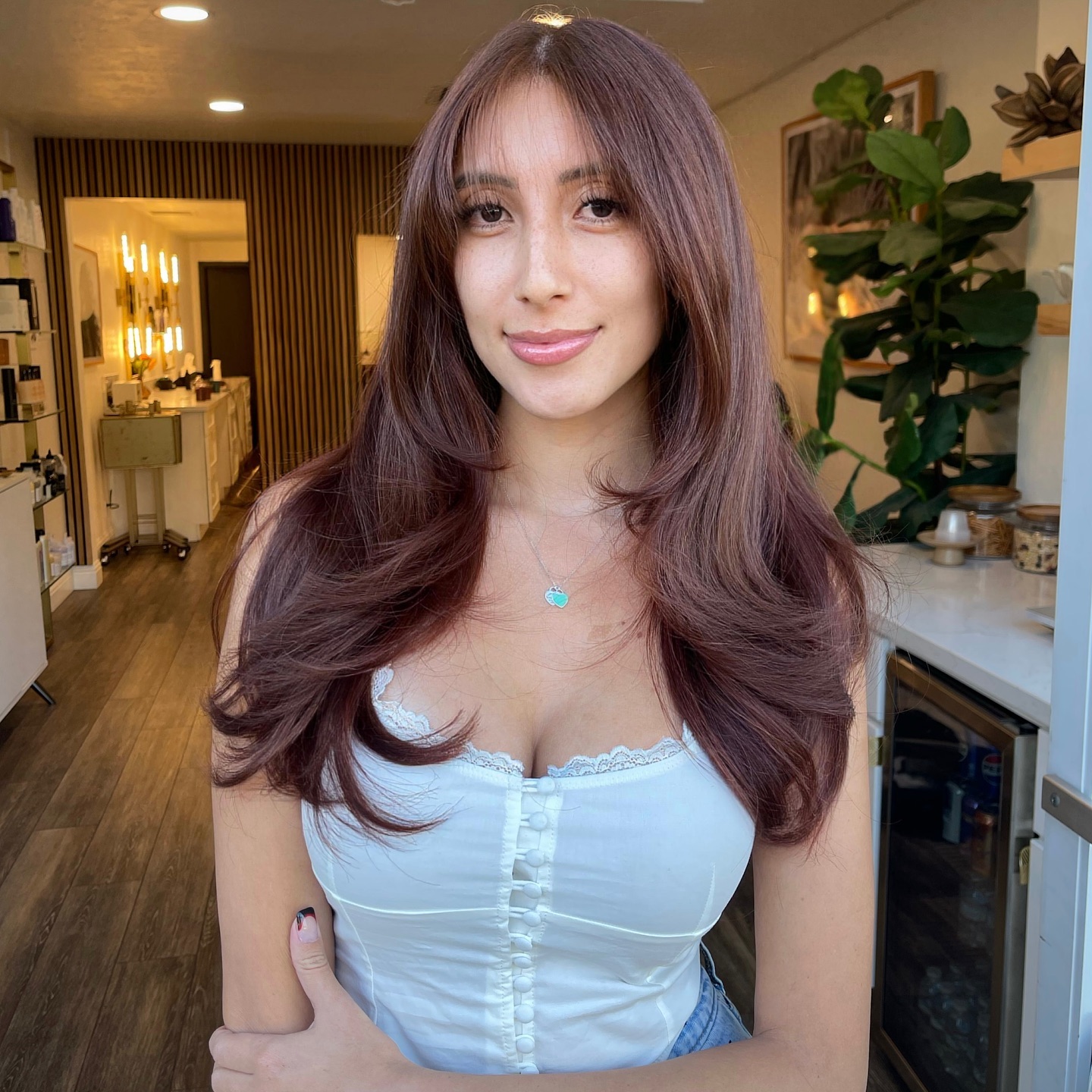 Beautiful Wispy Bangs with Soft Layered Volume