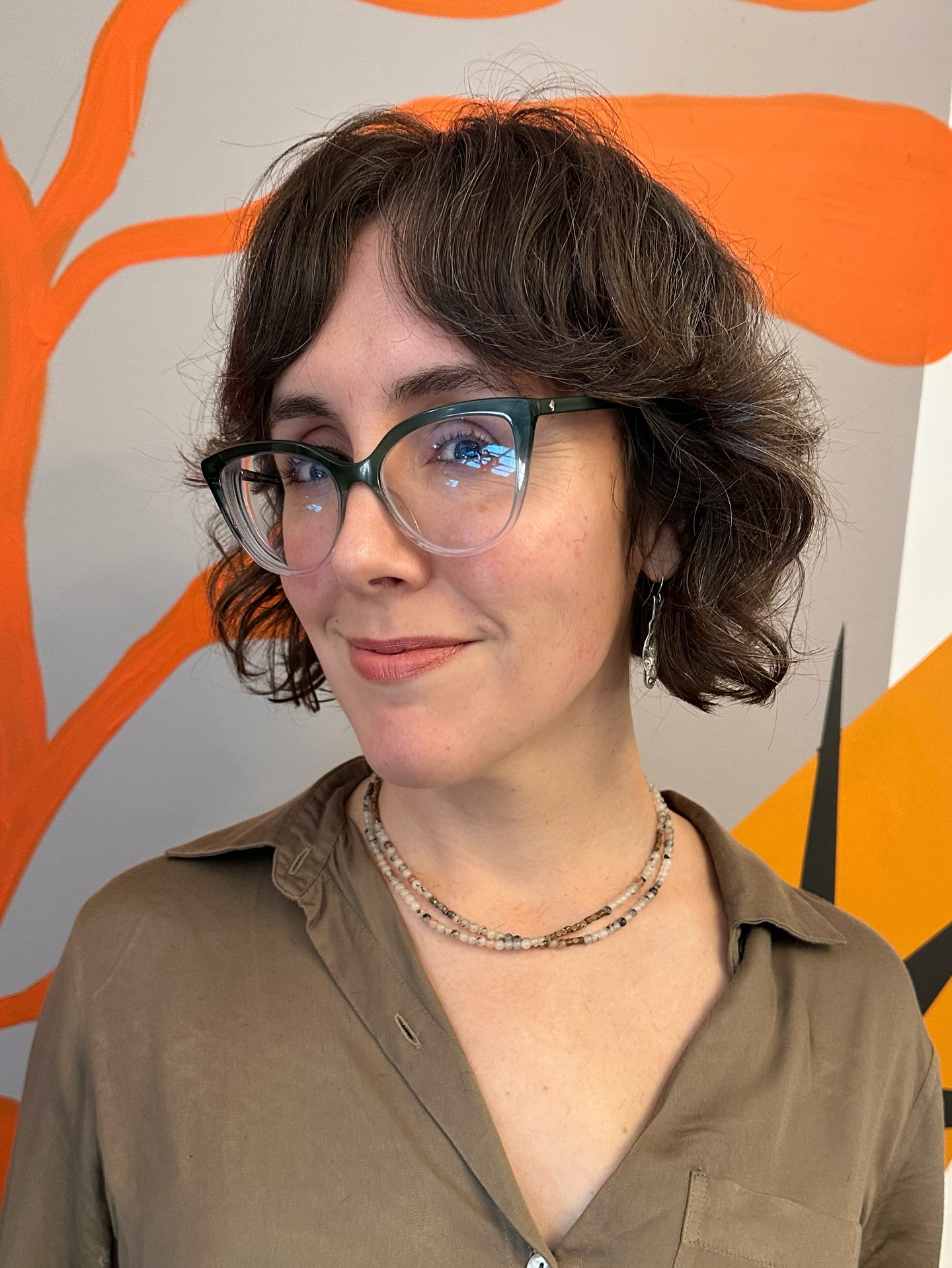Chic Espresso Tousled Bob with Airy Bangs