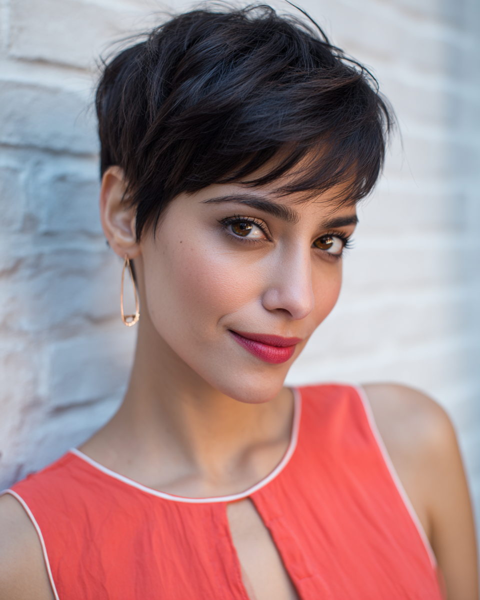 Chic Textured Pixie Cut with Soft Layers