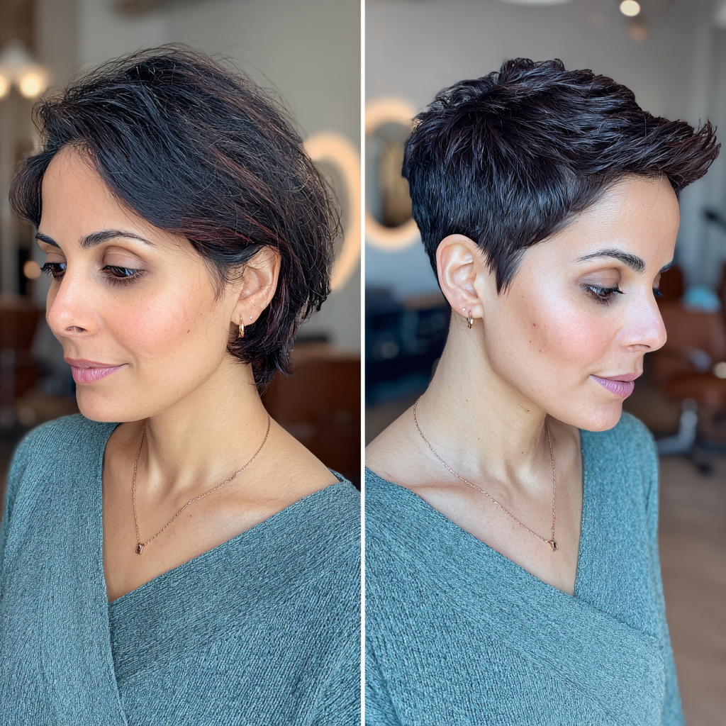 Chic Textured Pixie Cut with Subtle Layers