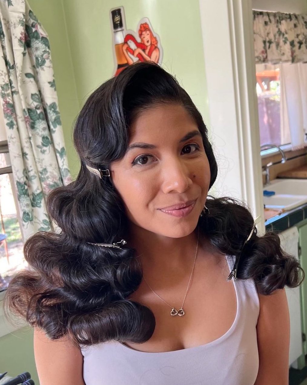 Polished Chocolate Waves with Sleek Volume