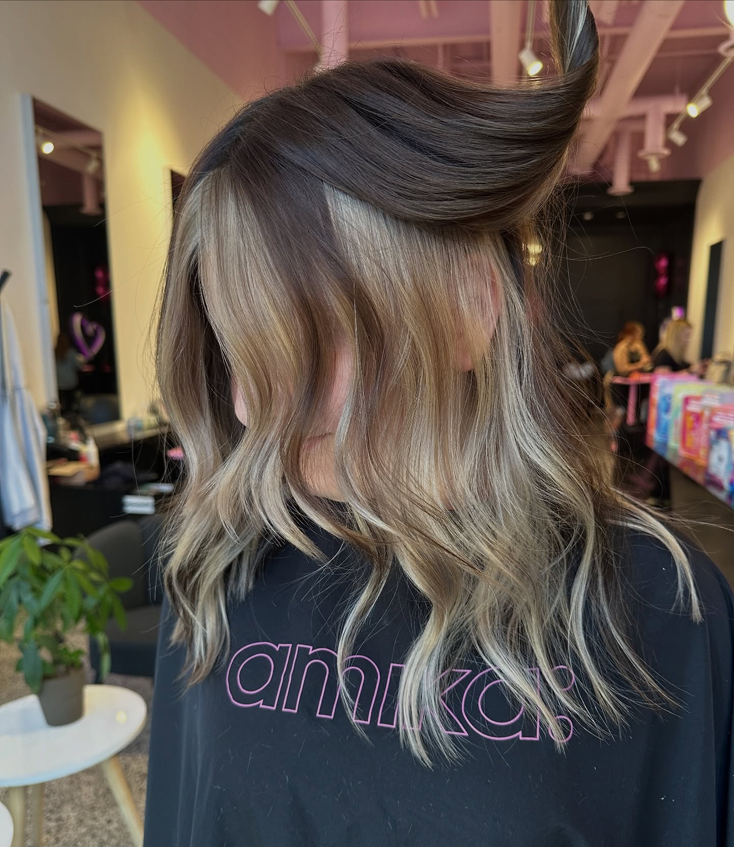 Softly Blended Balayage with Creative Underlights