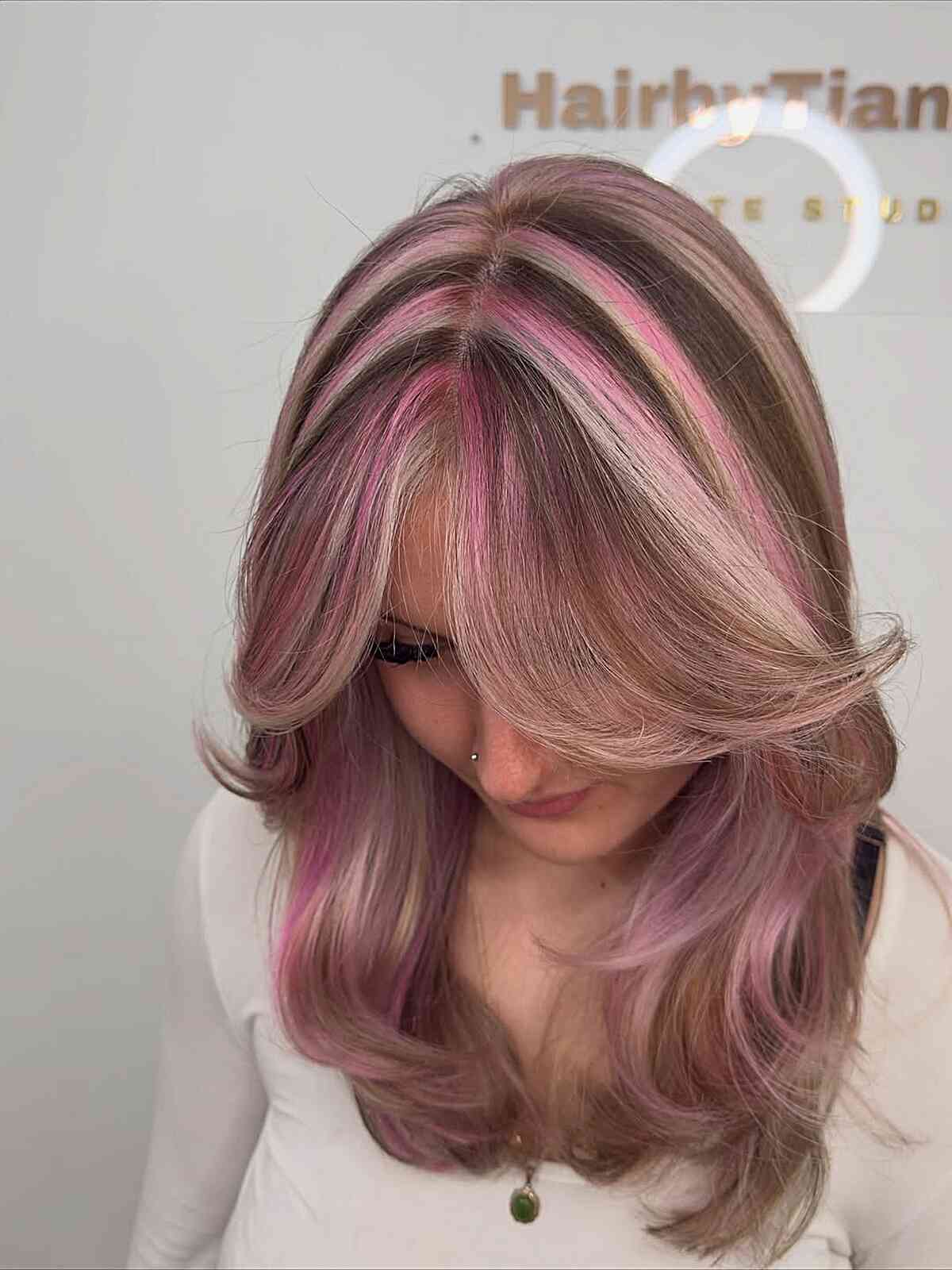 Stylish Layered Long Hair with Bold Highlights