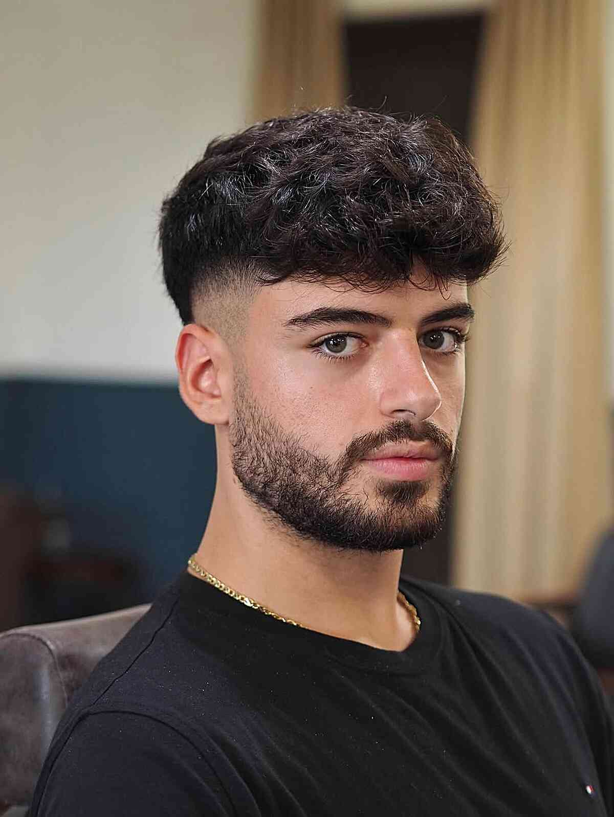 Textured Crop Haircut with Defined Curls