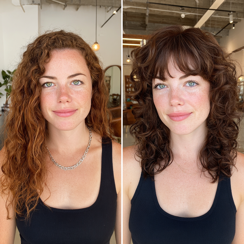 Perde Patlamalı Dokulu Orta Uzunlukta Bukleler