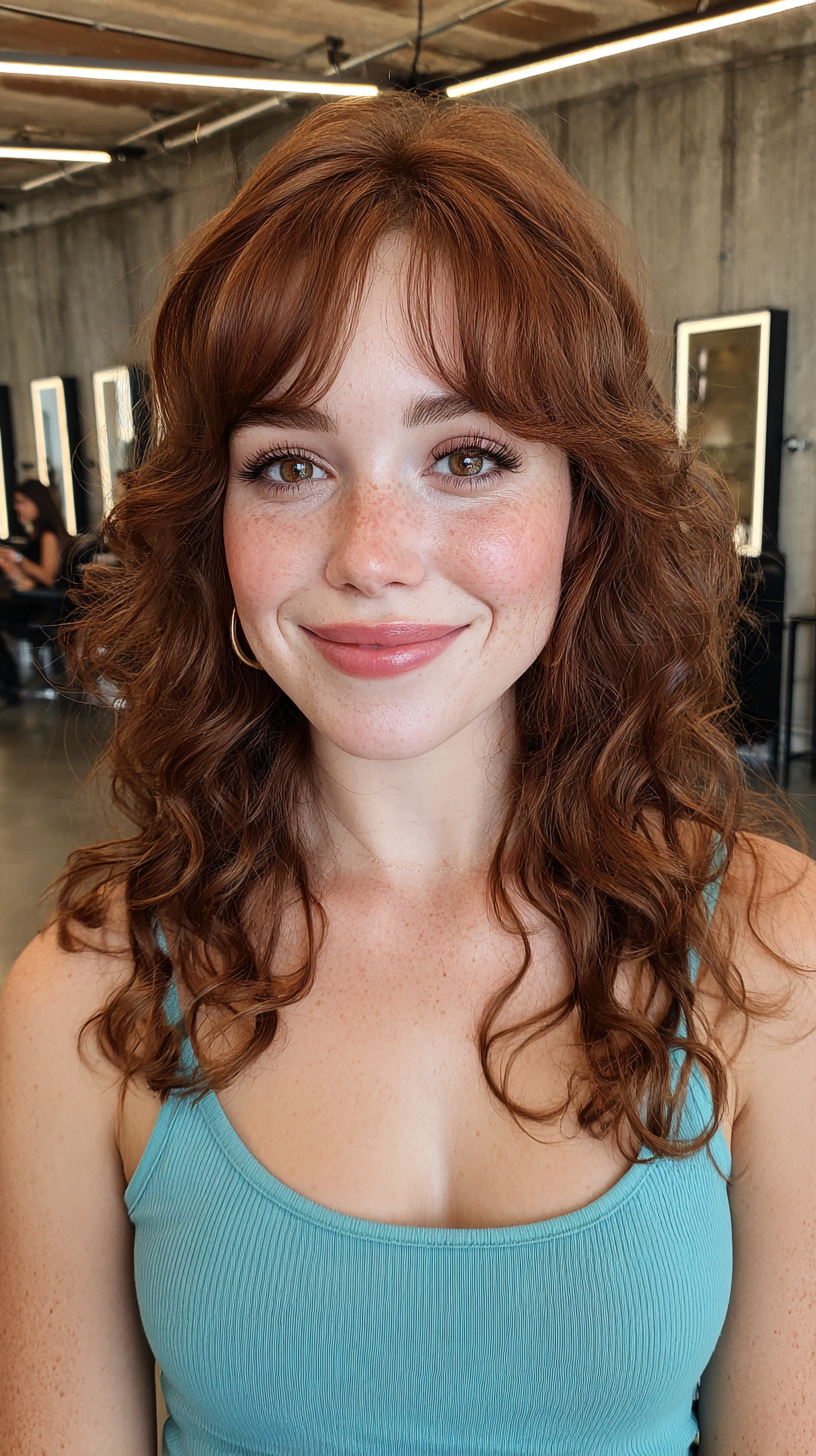 Yumuşak Perde Patlamalı Dokulu Orta Uzunlukta Bukleler