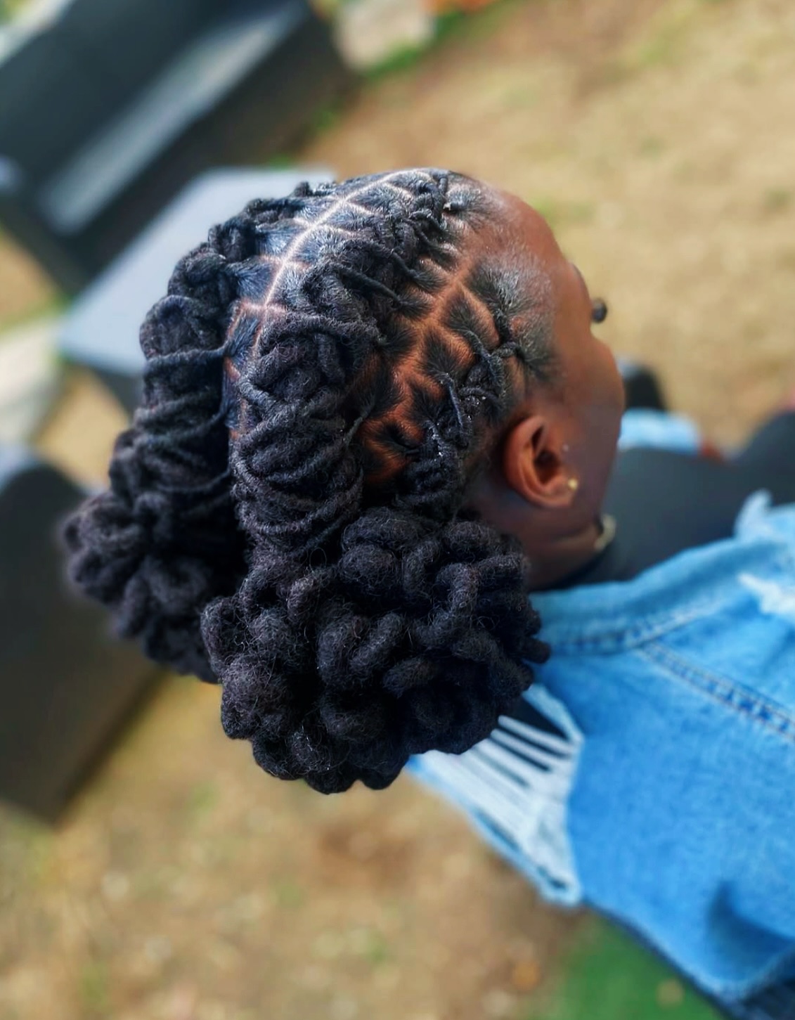 Beautifully Twisted Locs with Playful Buns