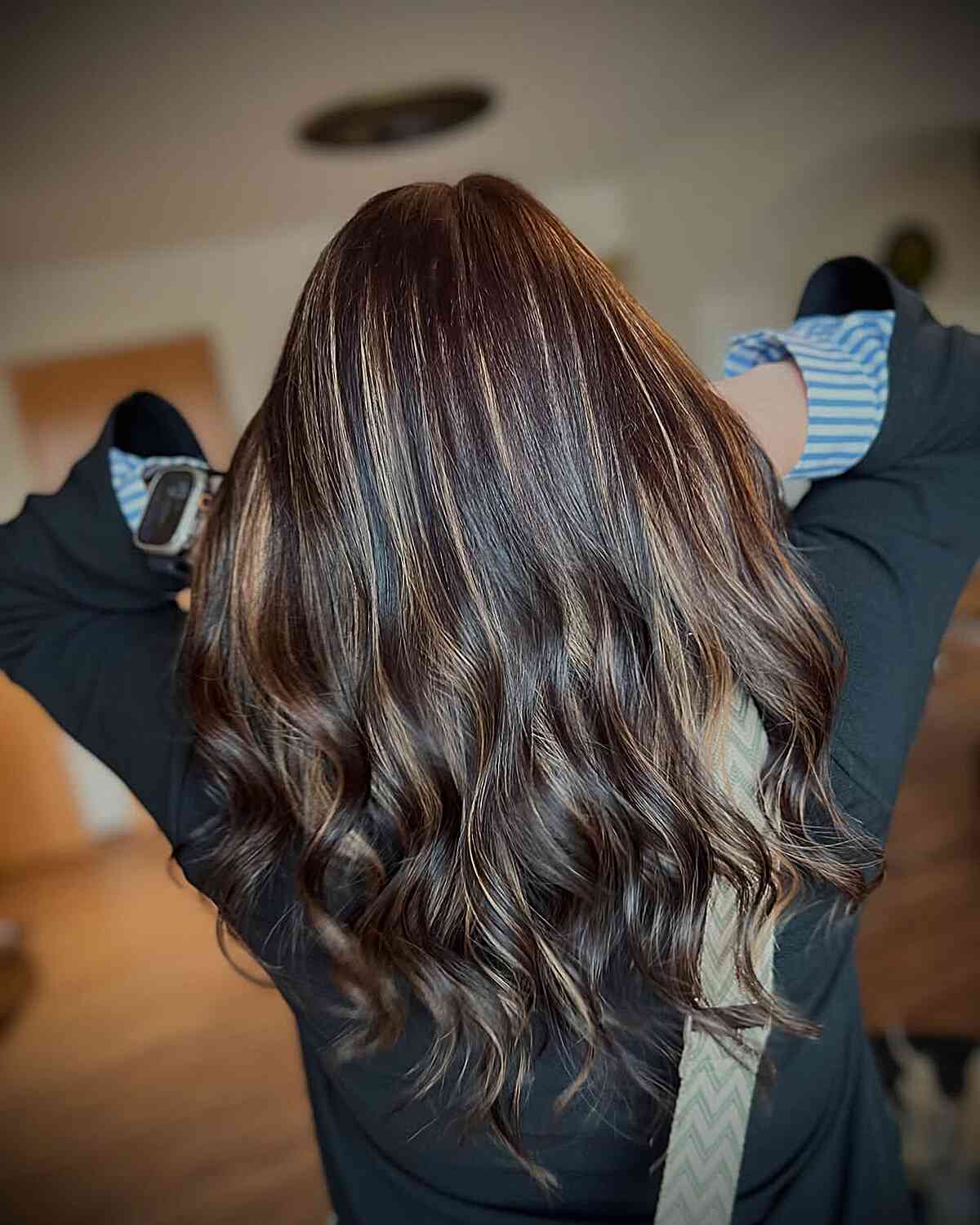 Beautiful Brown Hair with Blonde Highlights