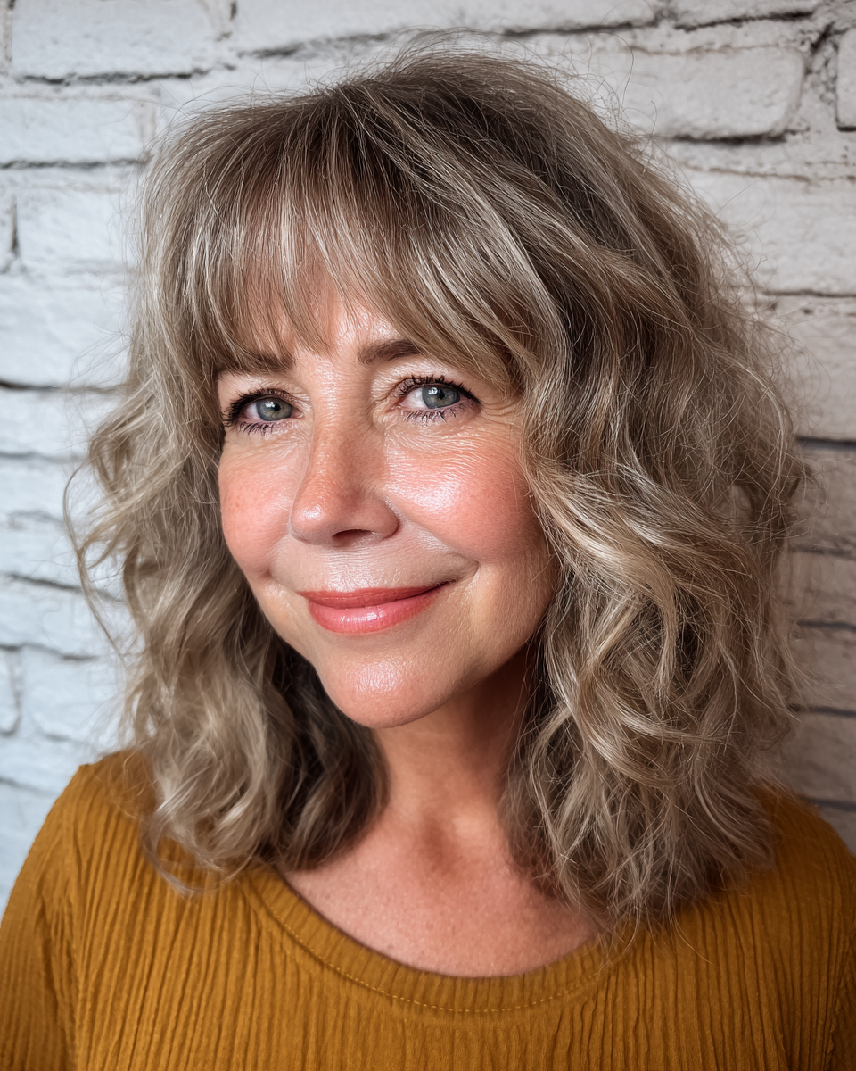 Chic Textured Shoulder-Length Cut with Soft Waves