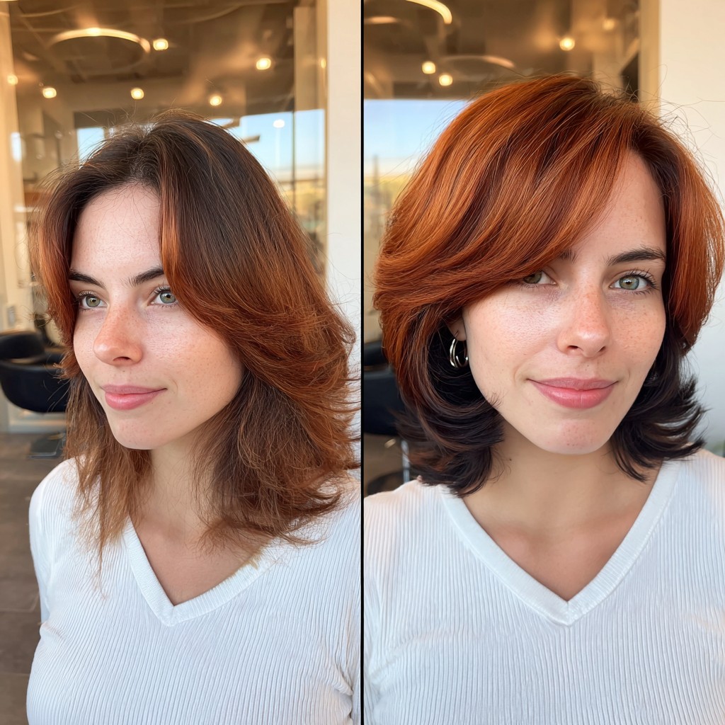 Dynamic Copper Bob with Textured Waves