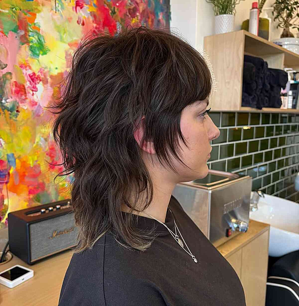 Edgy Short Wolf Cut with Textured Layers