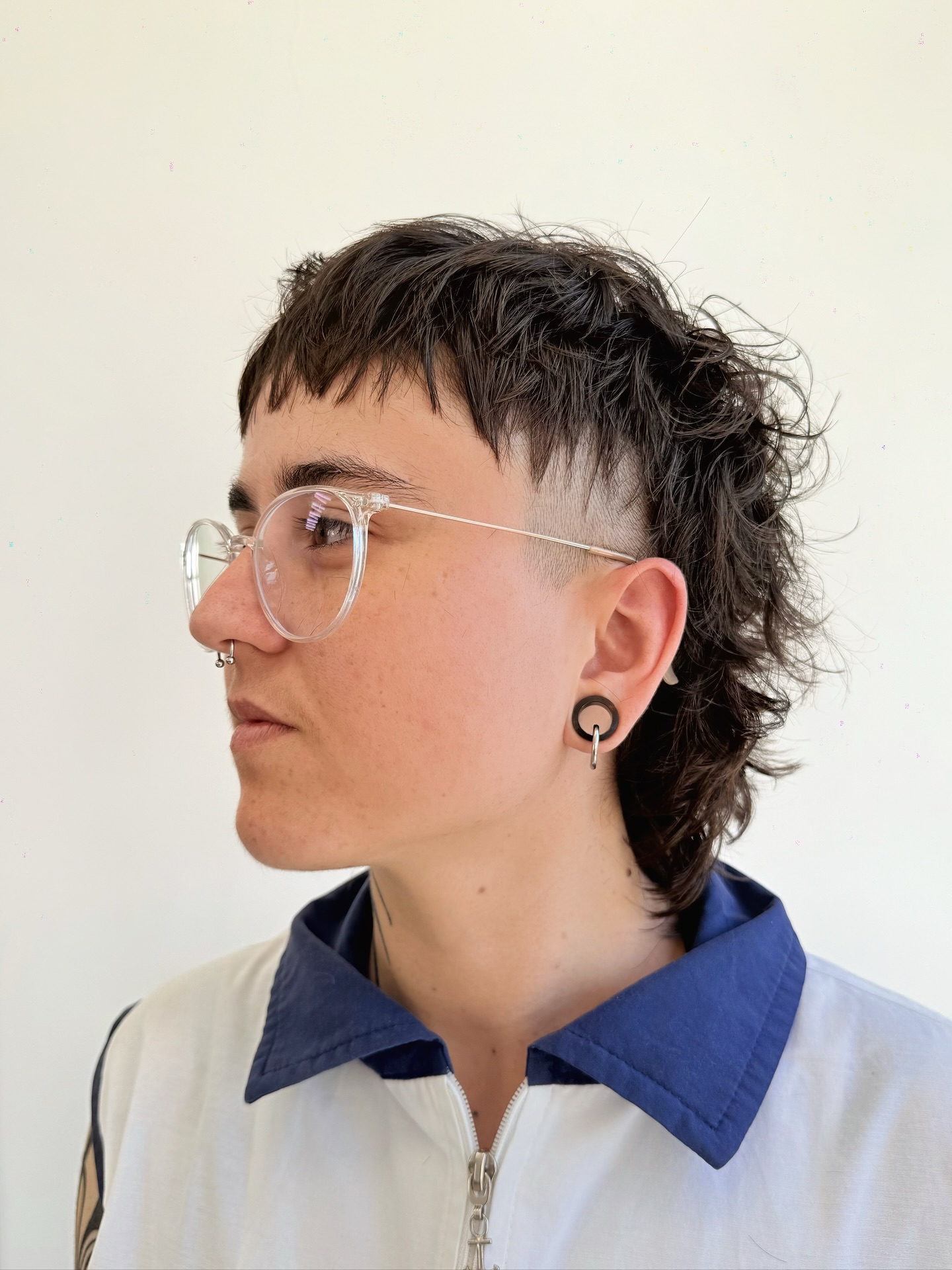 Edgy Textured Mullet with Fade