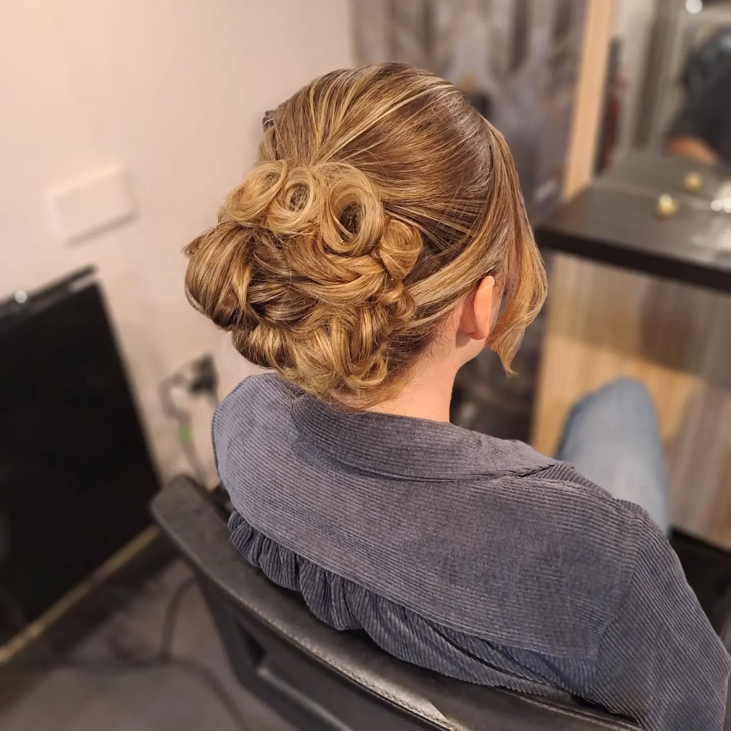 Elegant Sculpted Rosette Updo