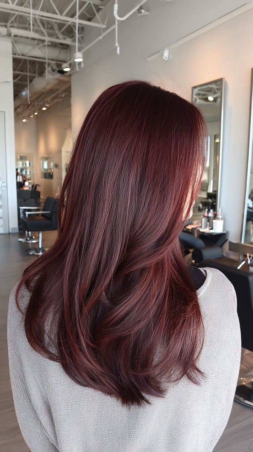 Luxurious Cascading Red Wine Layers