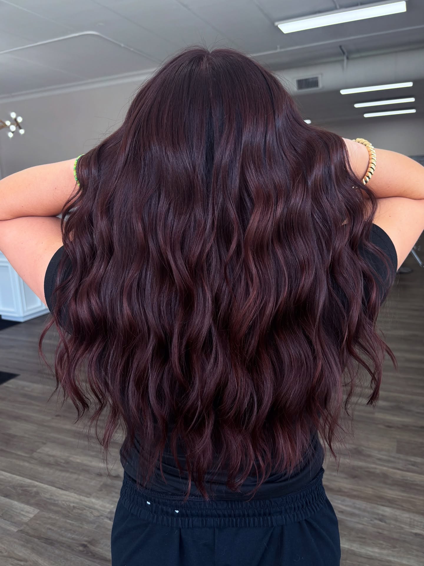 Luxurious Deep Merlot Waves
