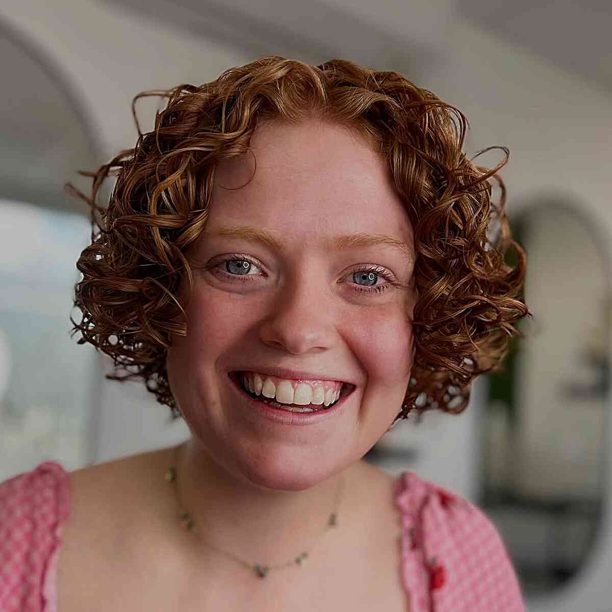 Playful Short Curly Bob