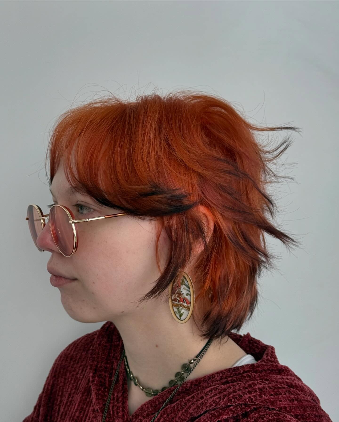 Rustic Auburn Textured Tousle