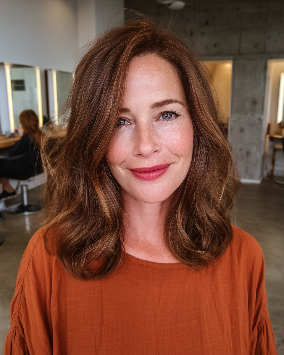 Softly Layered Shoulder-Length Cut with Natural Movement