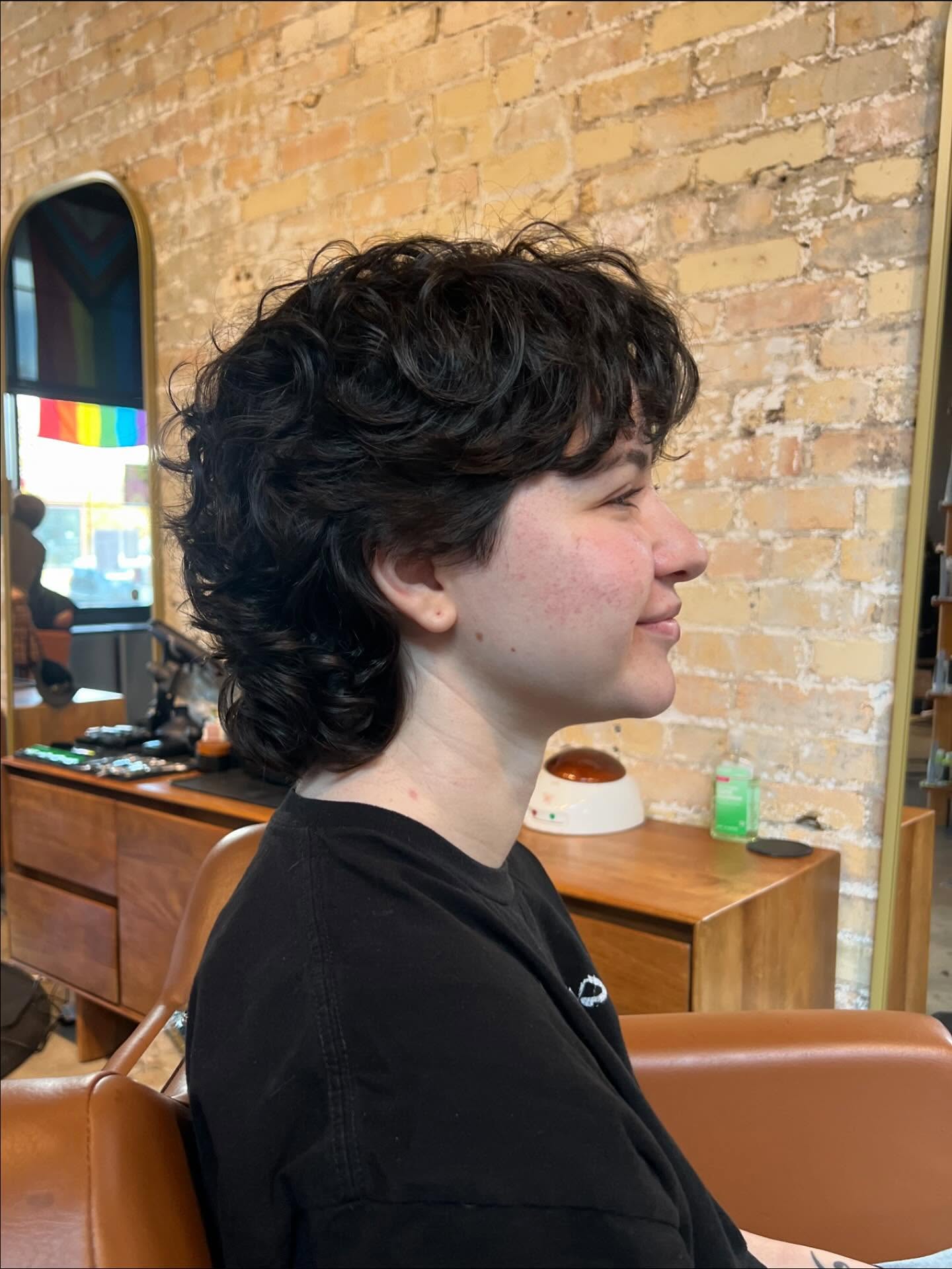 Textured Curly Shag with Defined Layers
