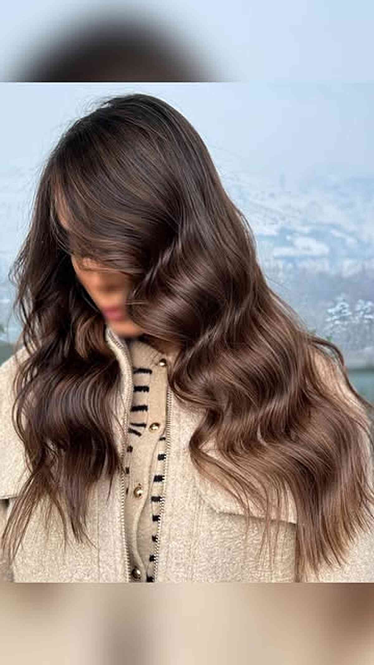 Wavy Chocolate Brown Long Hair with Layers