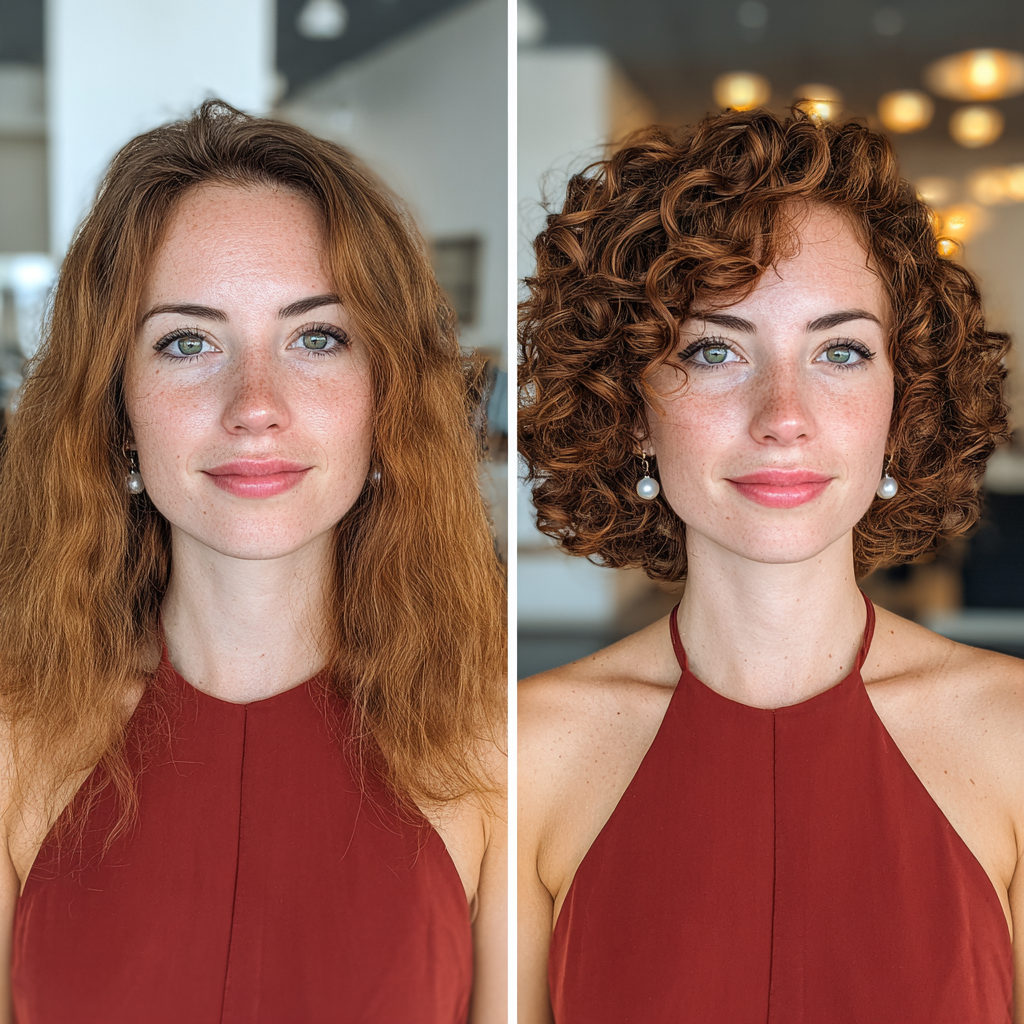 Chic Curly Bob with Defined Curls