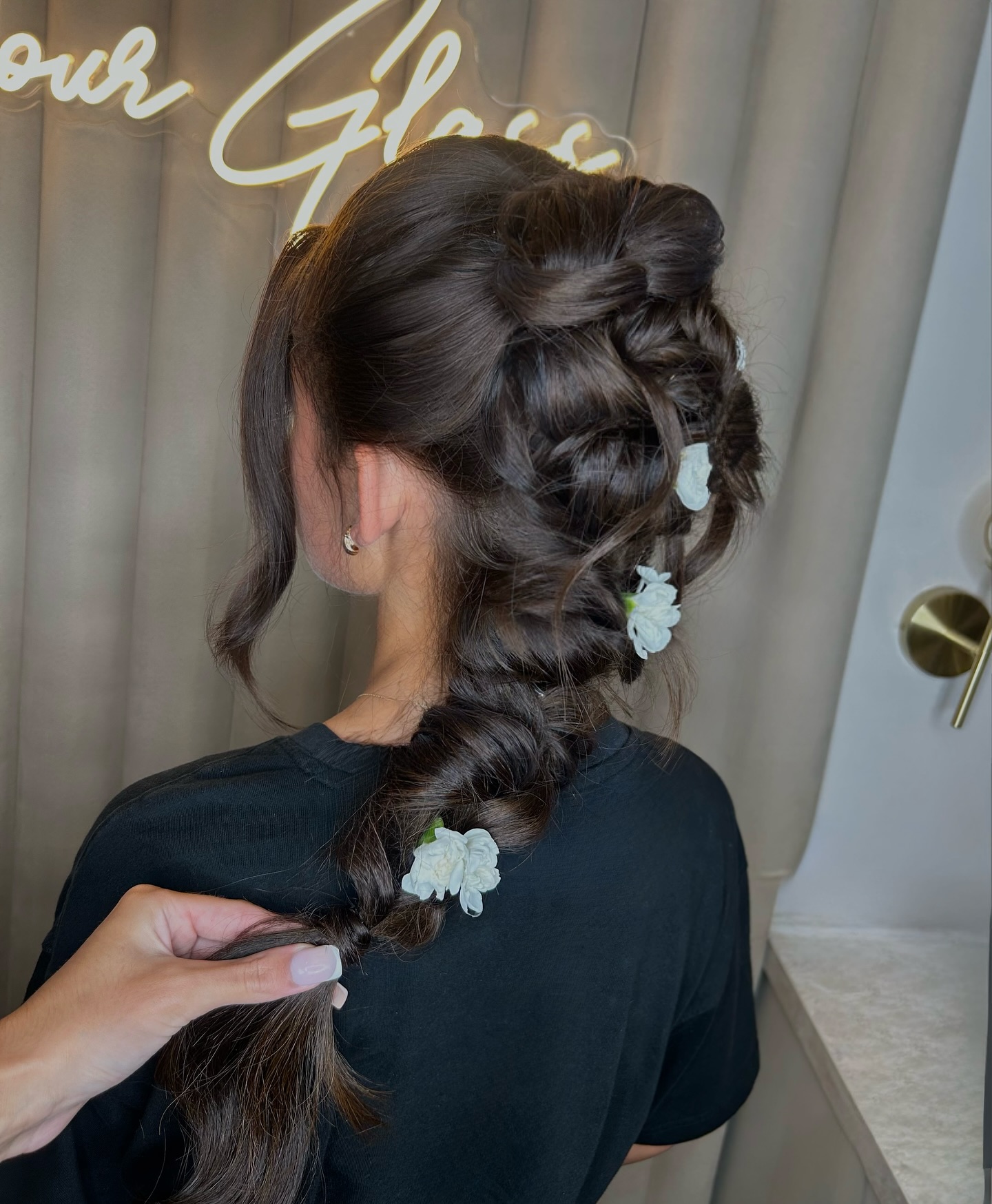 Enchanted Floral Braid Cascade