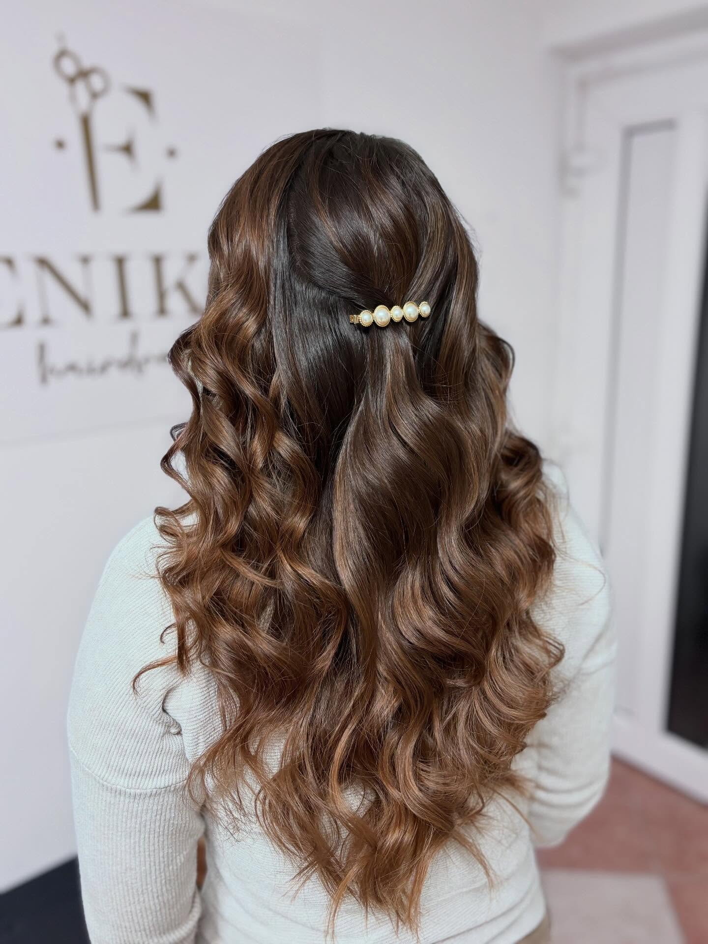 Gorgeous Caramel Balayage with Defined Curls