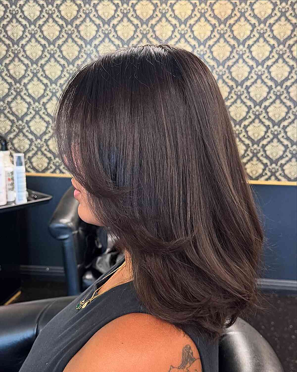 Layered Collar Bone Length Cut with Subtle Movement