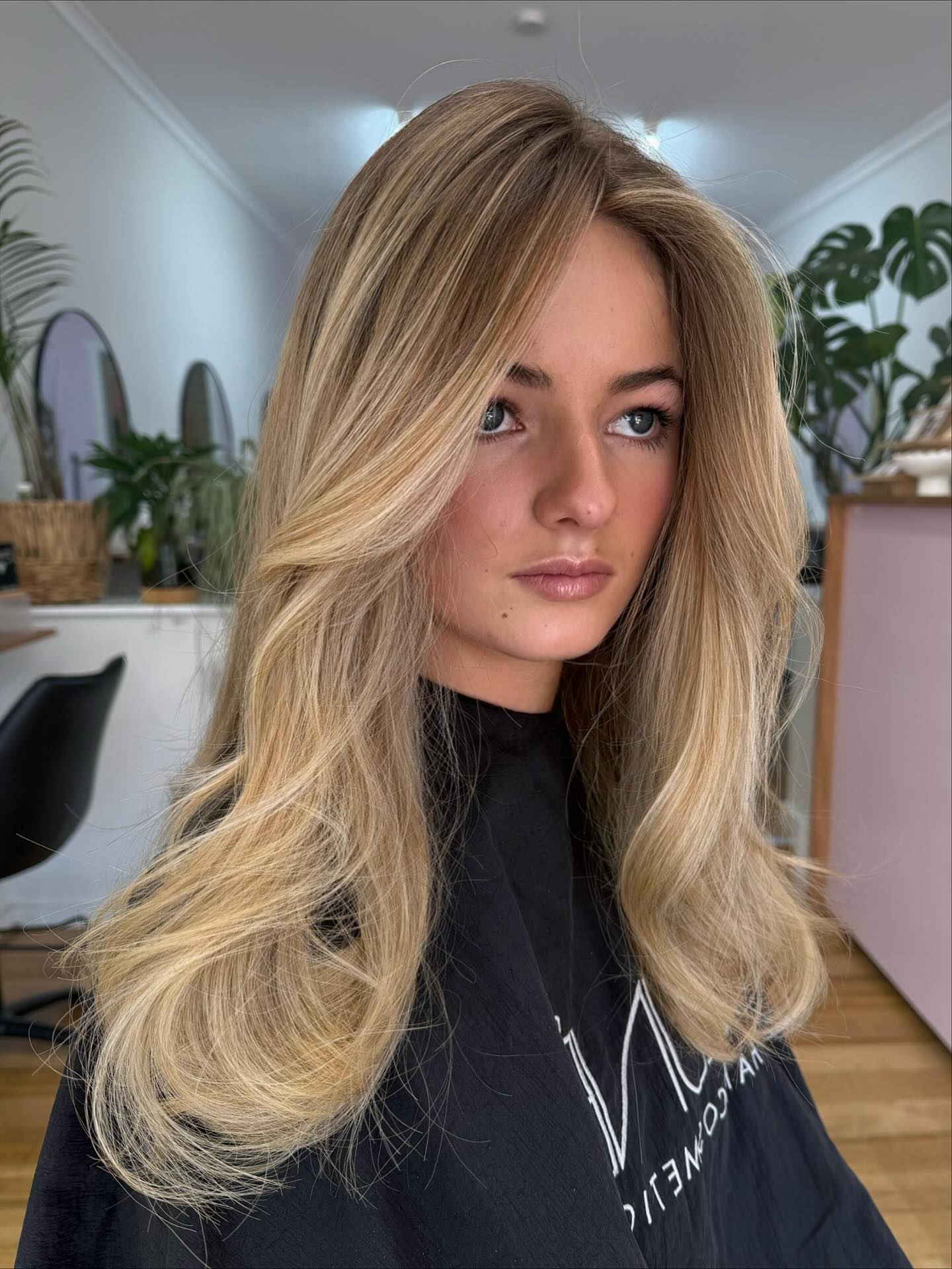 Light Golden Blonde with Cascading Soft Layers