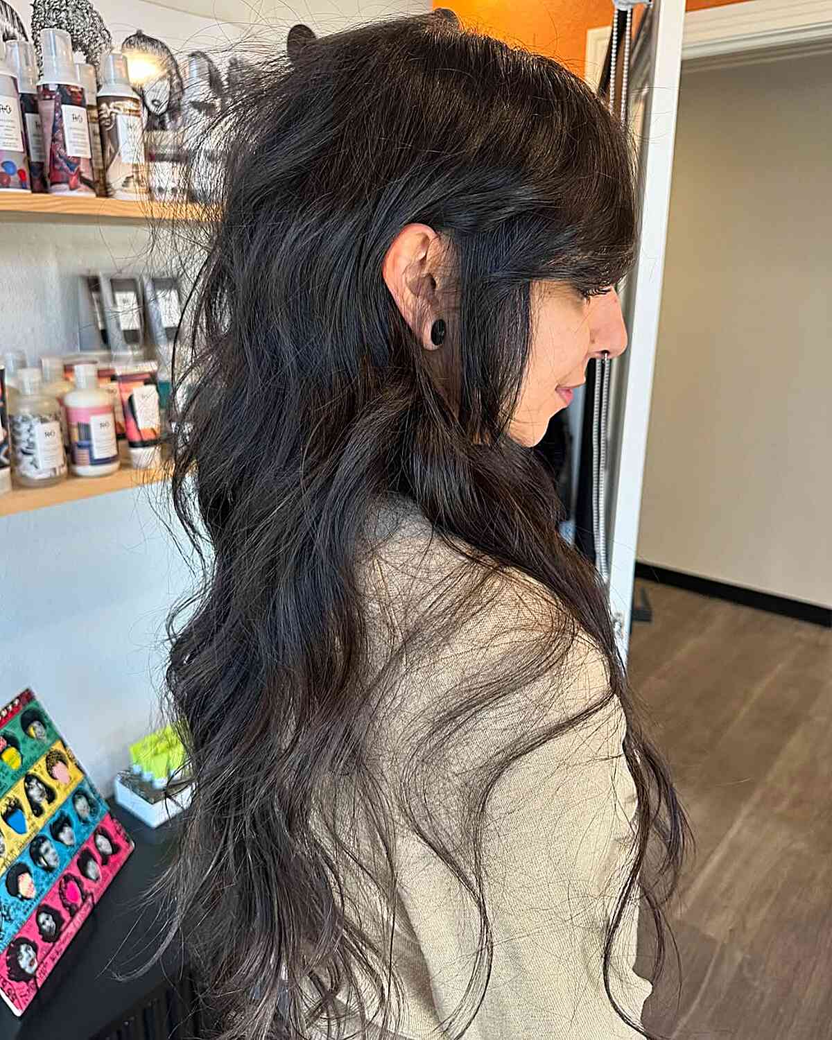 Long Shaggy Layers for Thick Hair