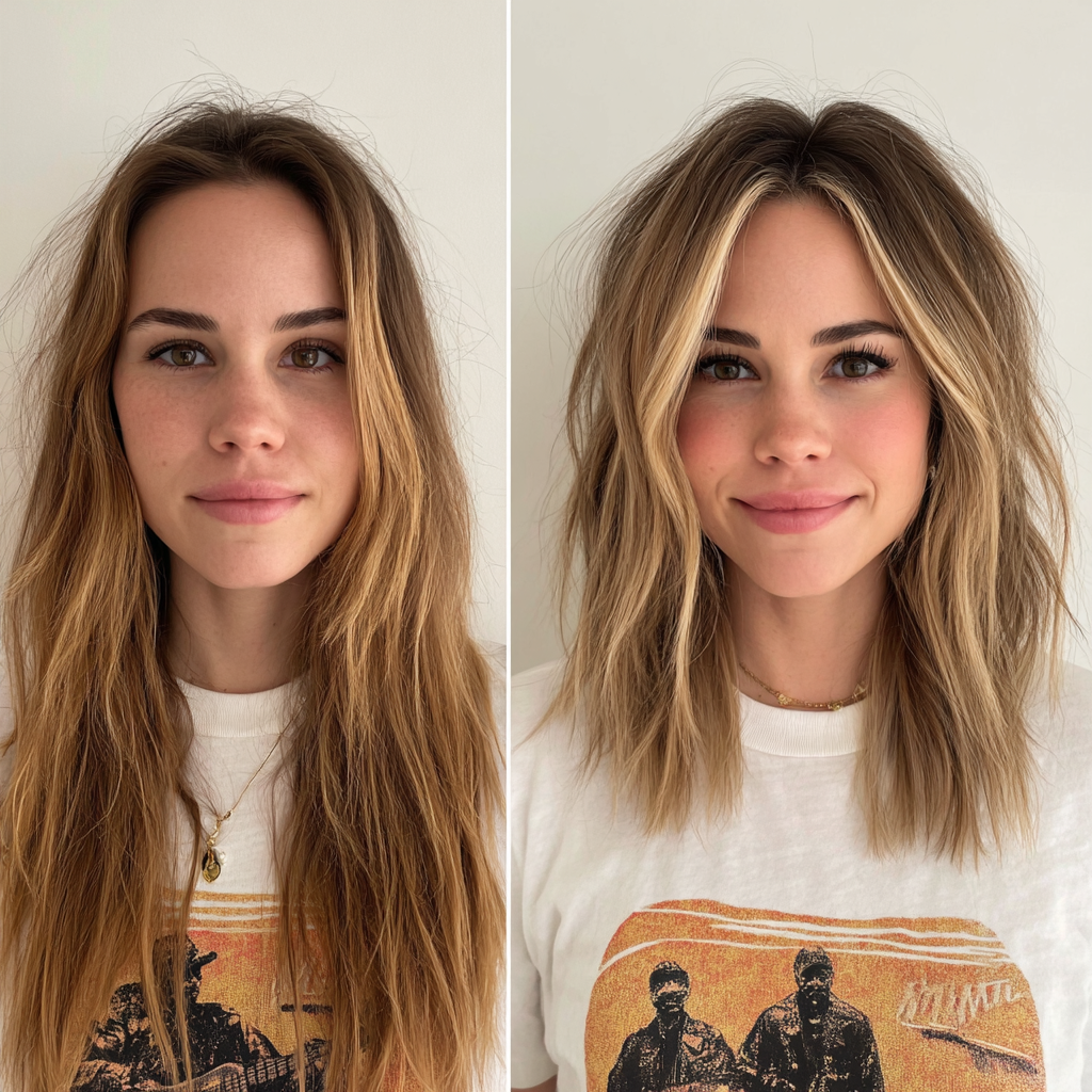 Beachy Blonde Balayage with Textured Waves