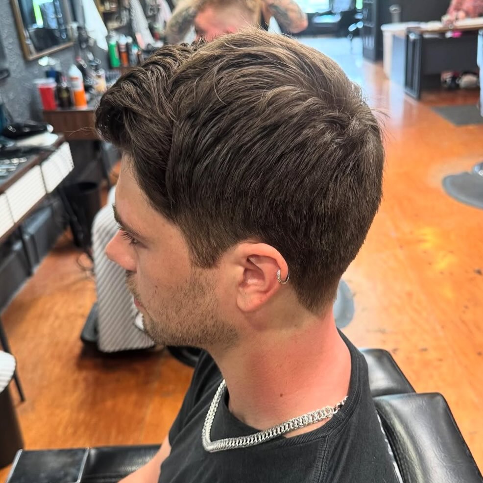 Chic Textured Crop with Tapered Sides