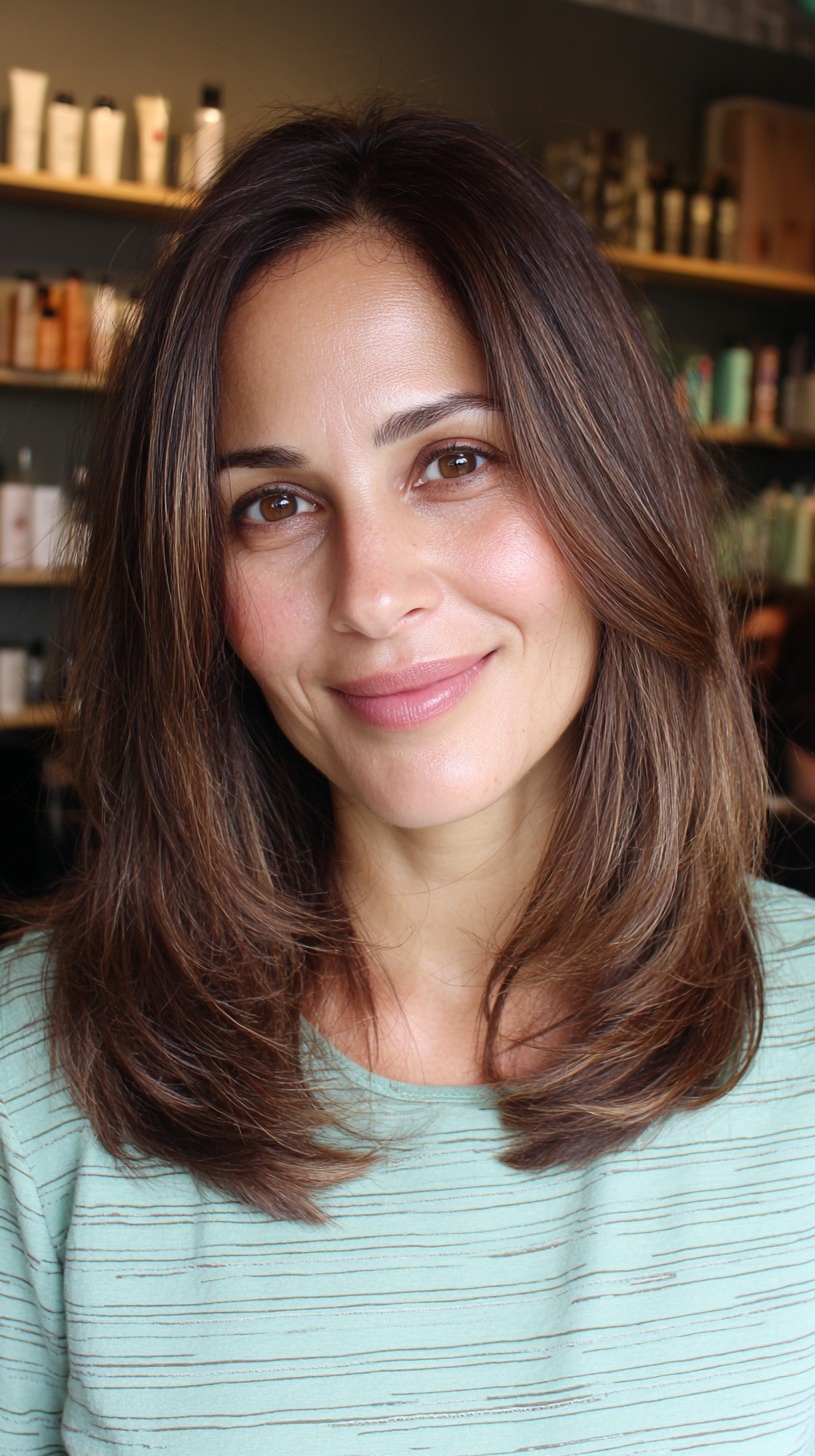 Classic Chestnut Layers with Soft Gradient