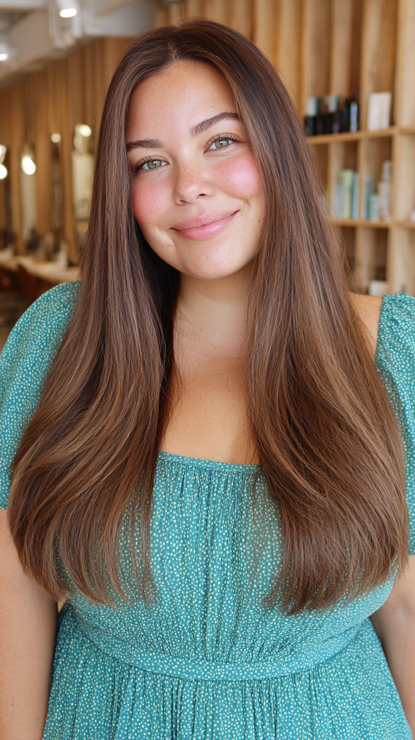 Glamorous Long Sleek Cut with Subtle Layers