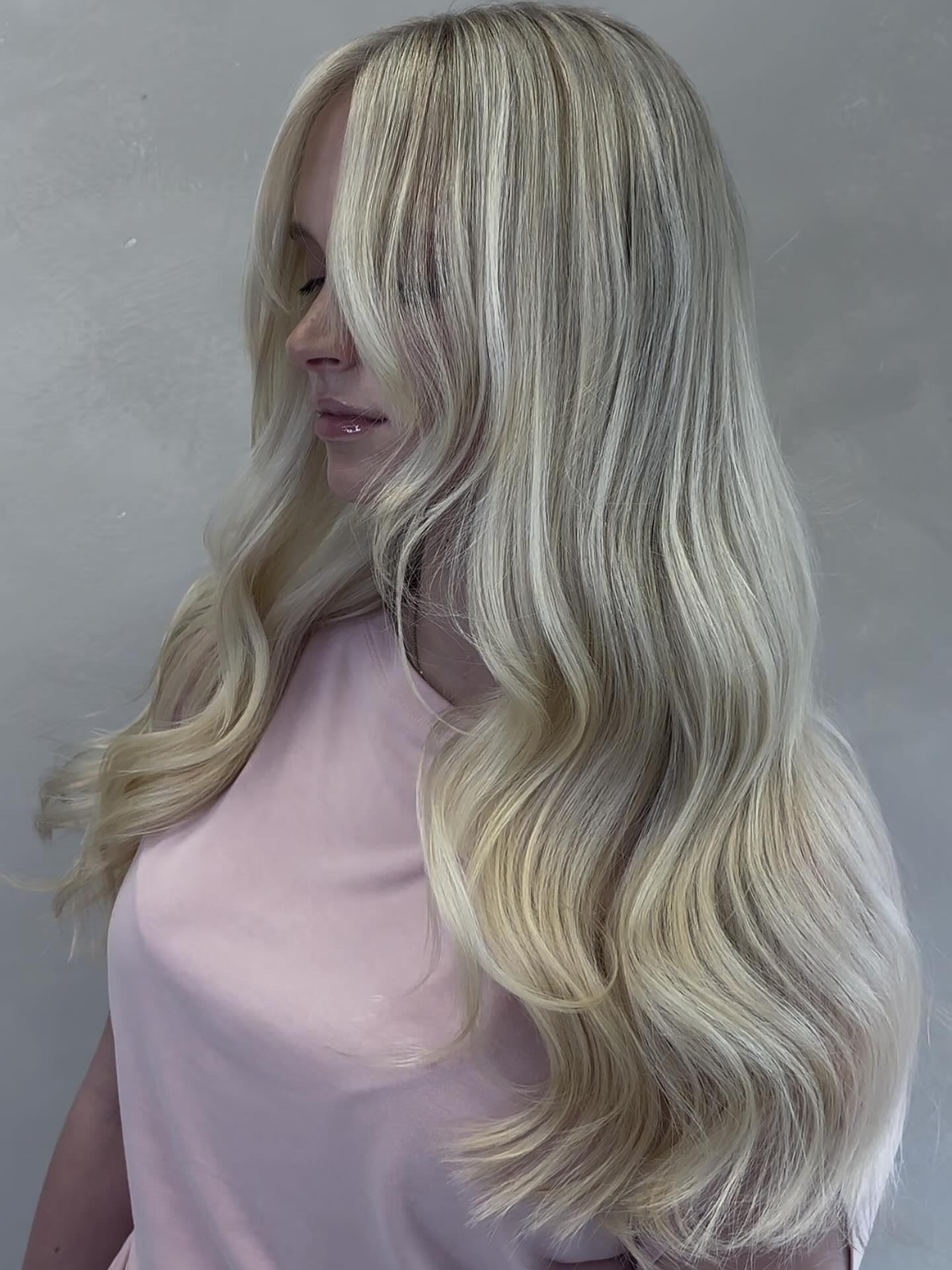 Luminous Blonde Waves with Subtle Babylights