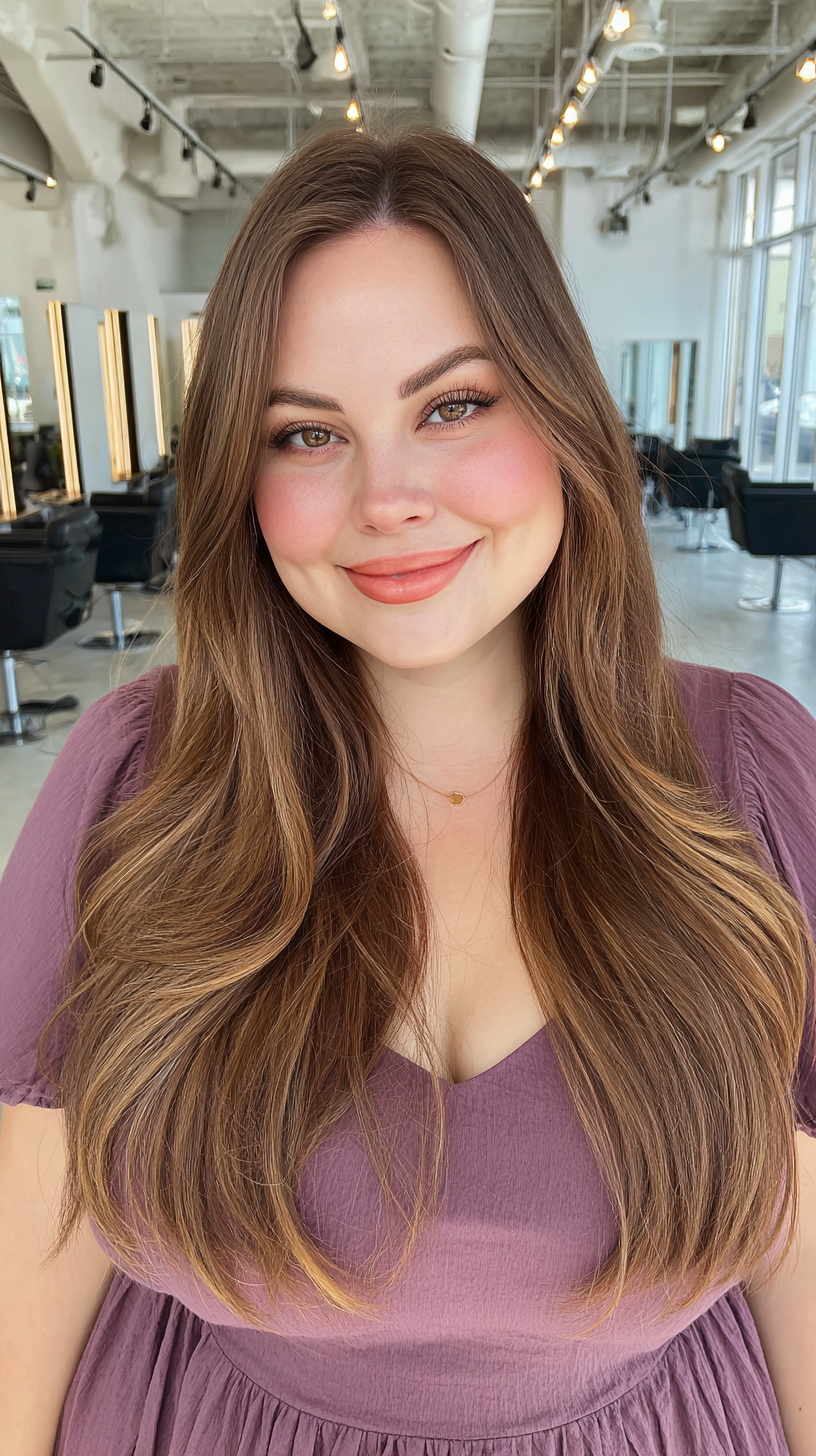 Luxurious Long Layered Cut with Soft Face Framing