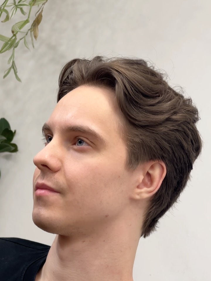 Modern Textured Back with Soft Volume on Top