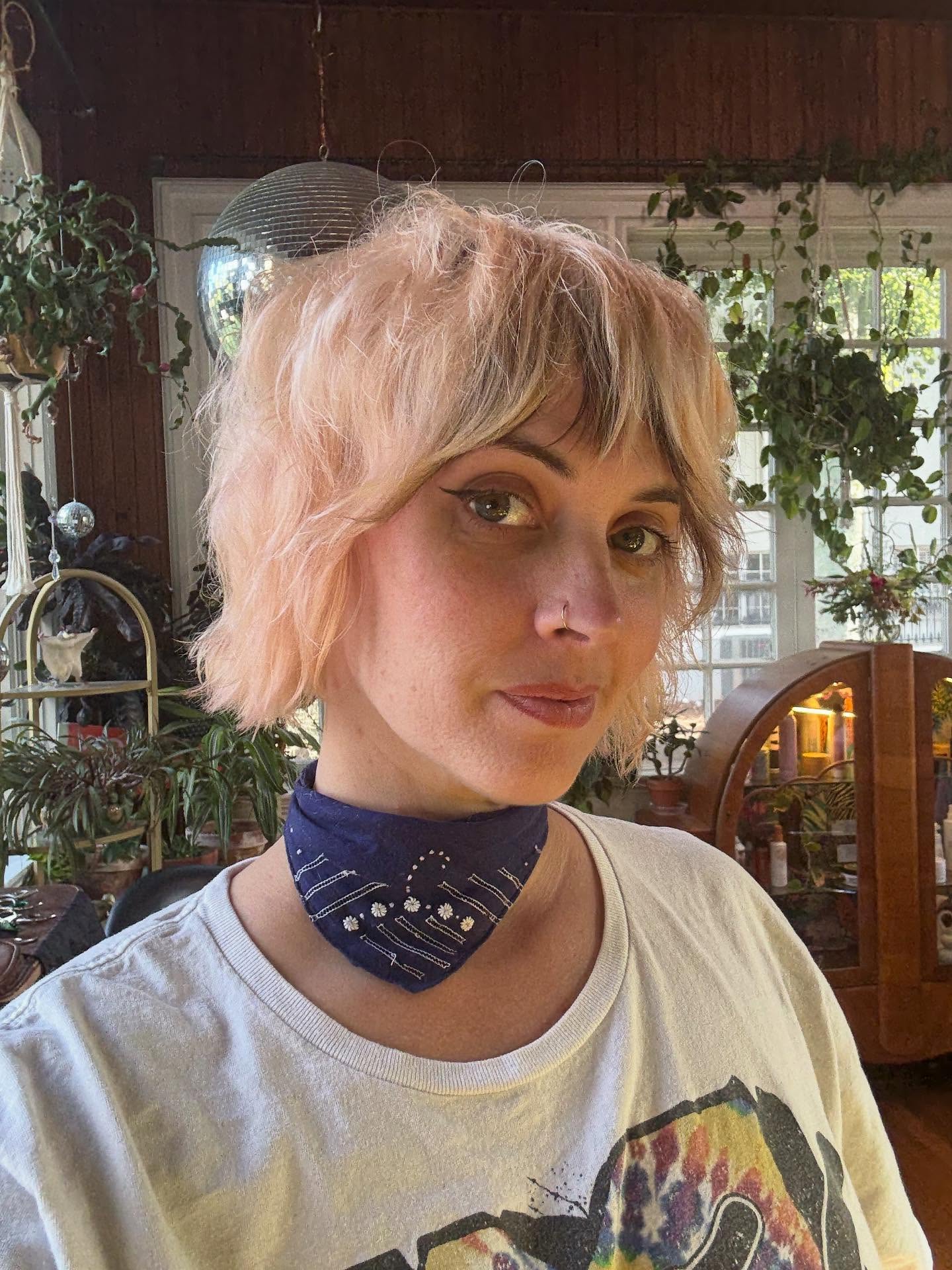 Playful Textured Bob with Subtle Highlights