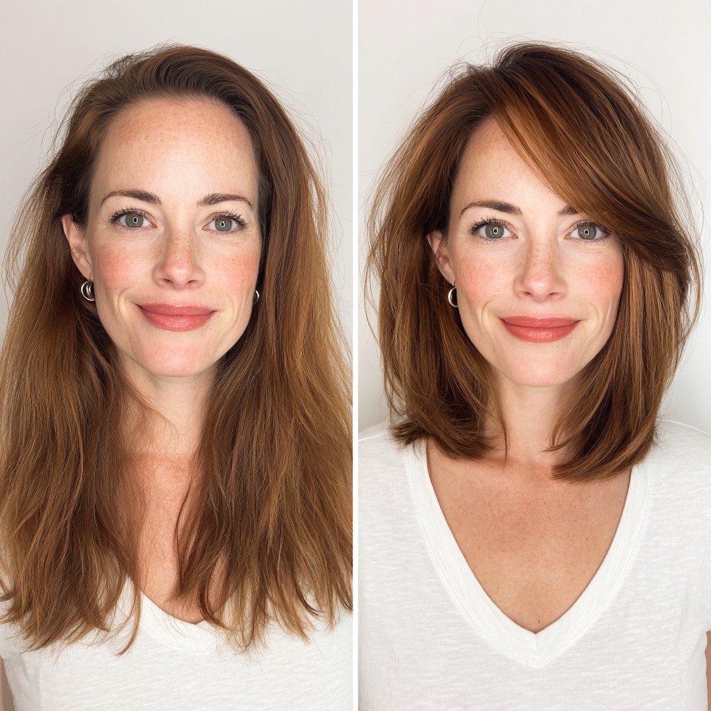 Refined Medium-Length Brunette Bob with Soft Layers