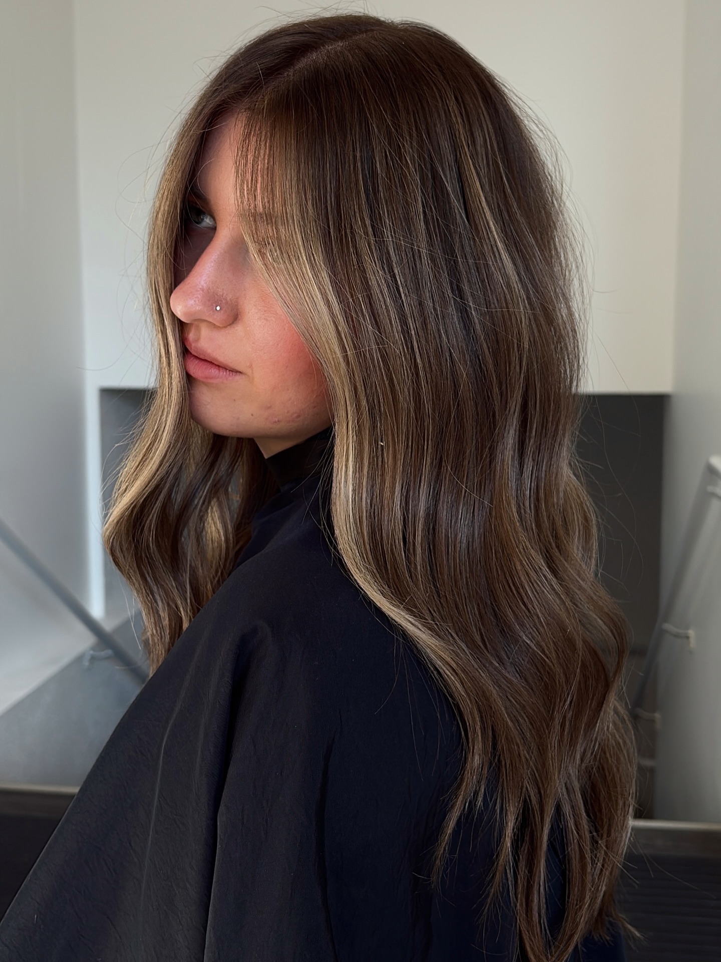 Soft Blonde Balayage with Natural Waves