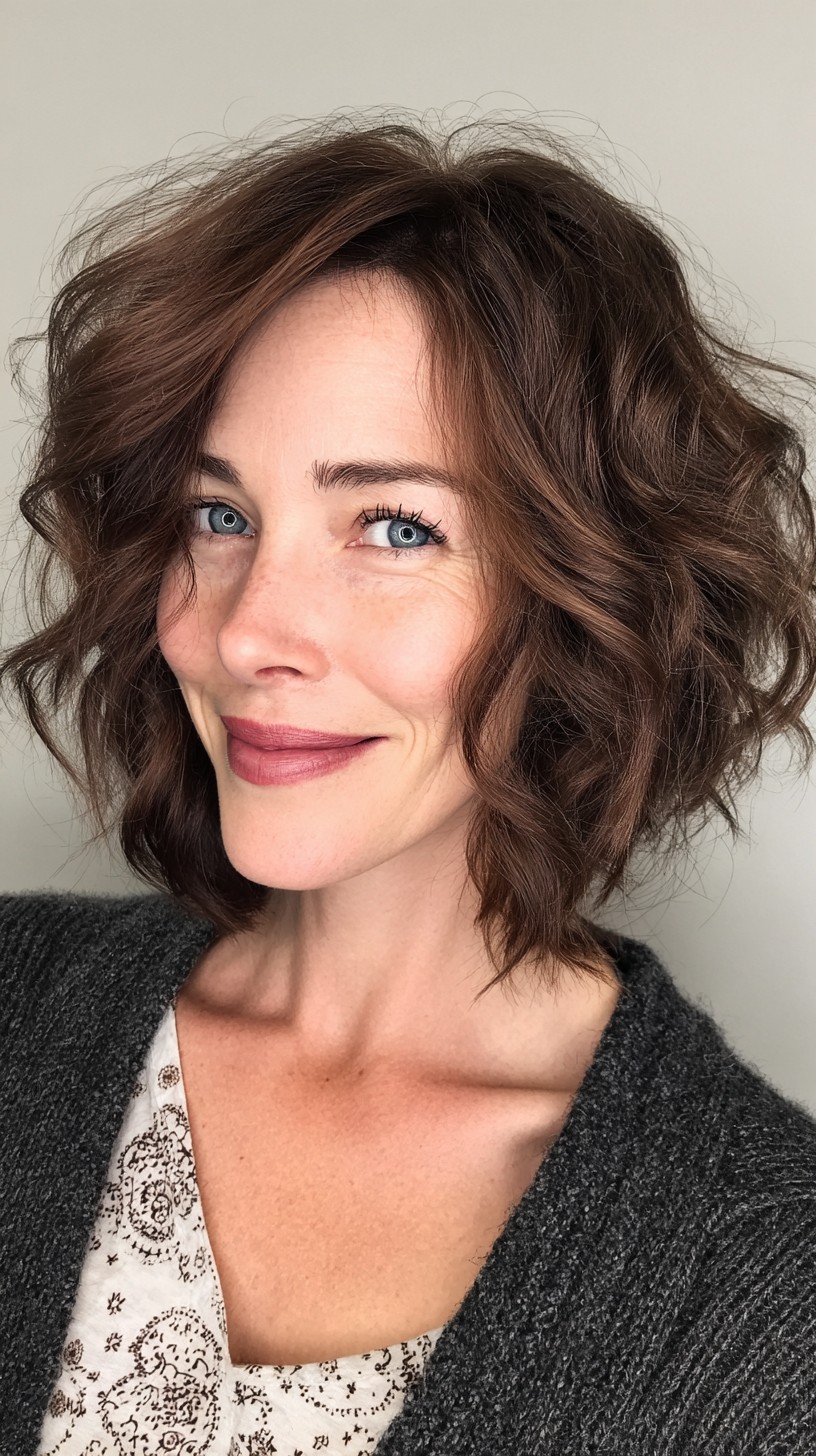 Vibrant Espresso Swirls with Soft Undulating Waves