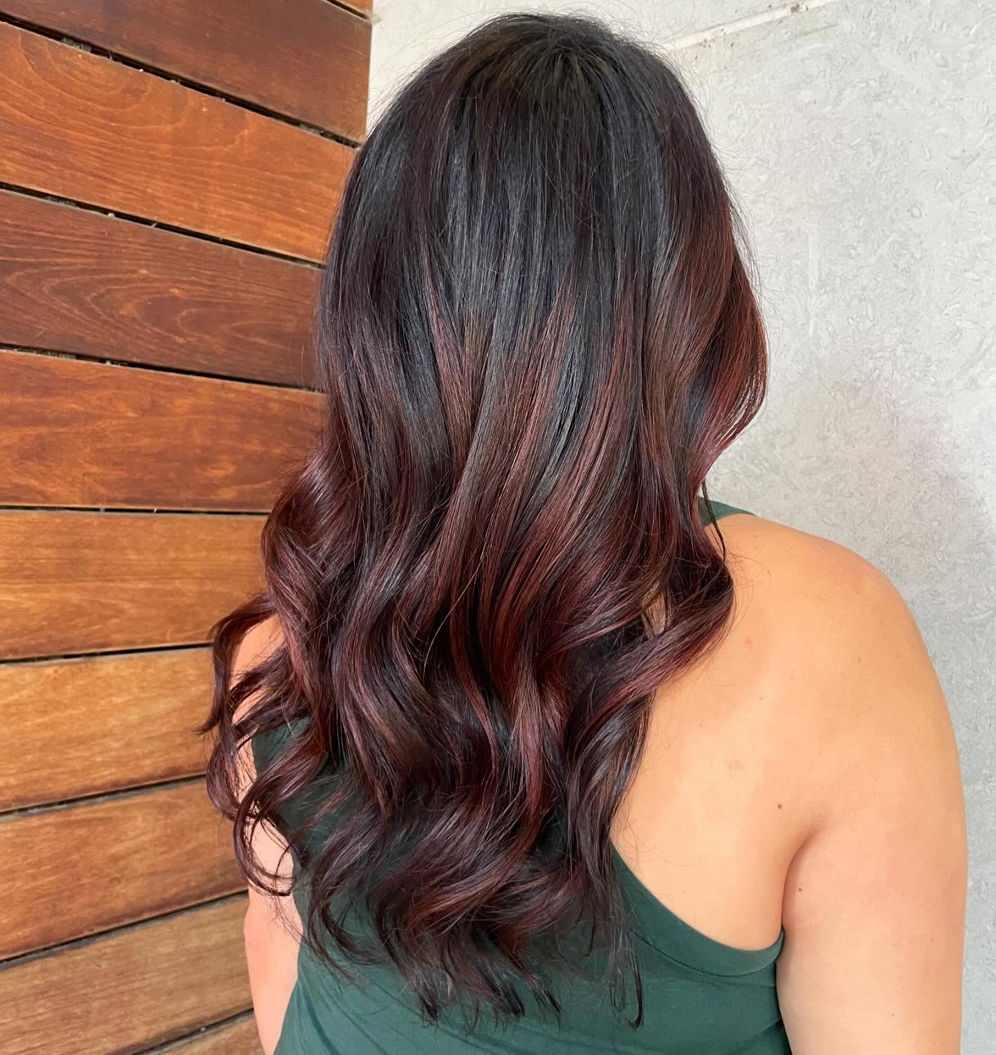 Warm Cherry Chocolate Waves with Subtle Dimension