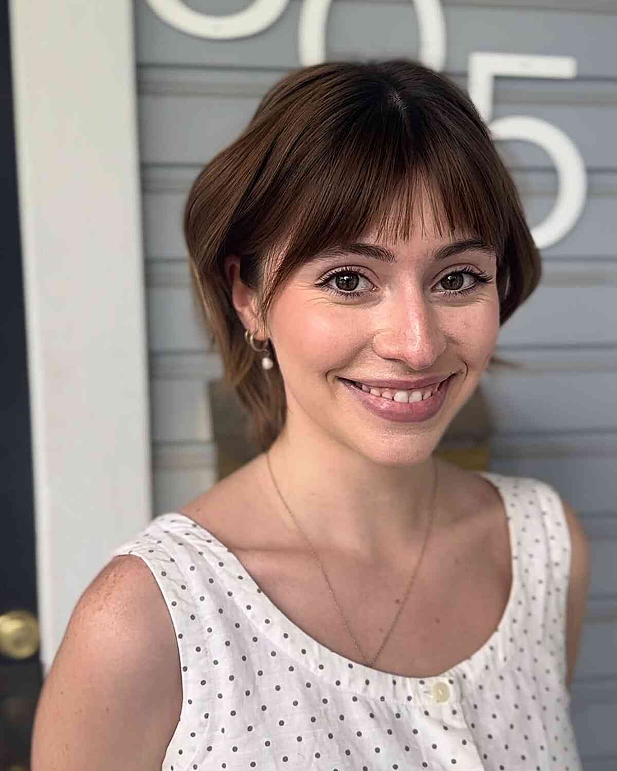 Chic Short Bob with Bangs
