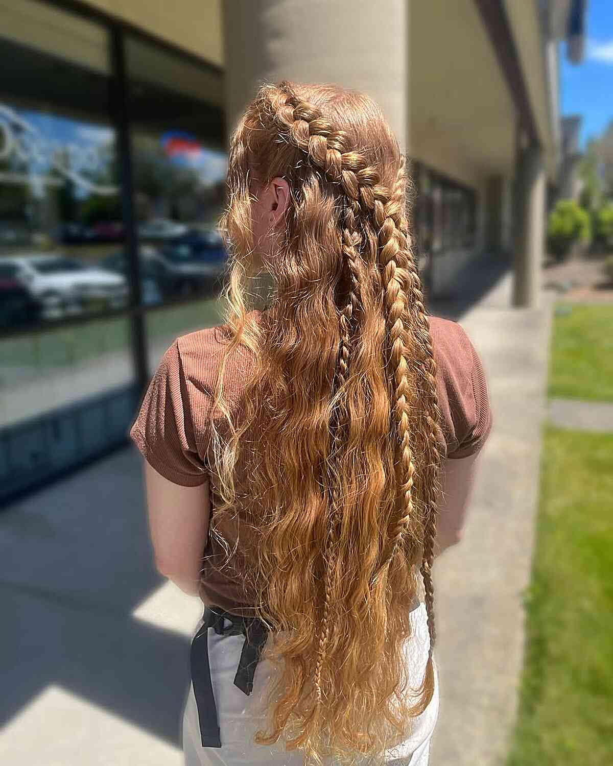 Intricate Medieval-Inspired Braided Hairstyle